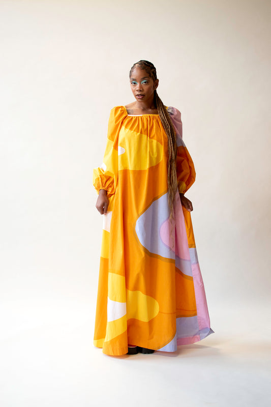 Balloon Sleeve Dress | Marimekko 1976