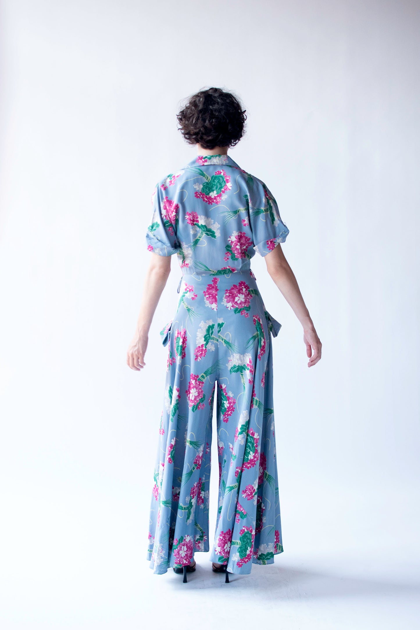 1940s Wide Leg Jumpsuit