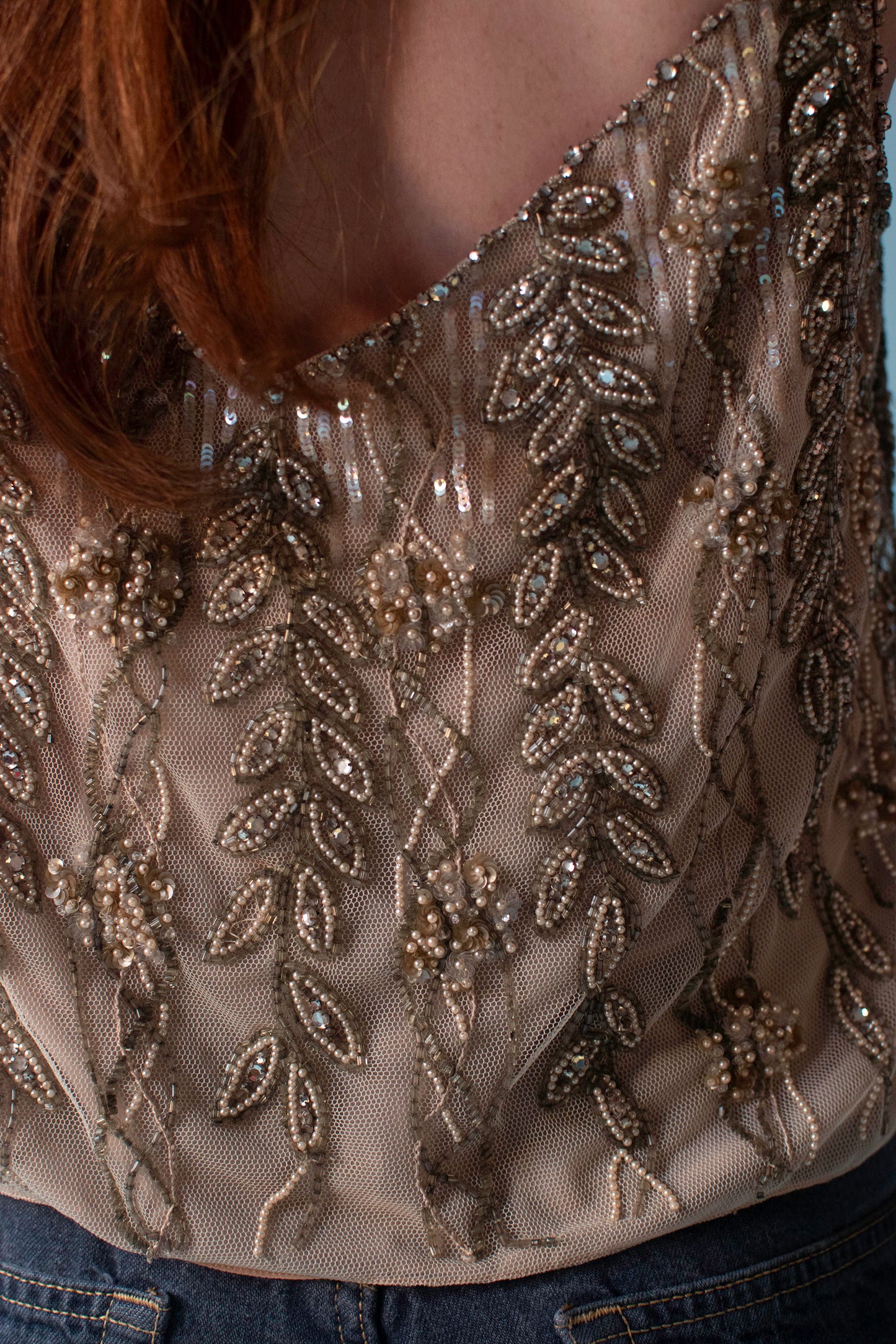Beaded Tank | Badgley Mischka