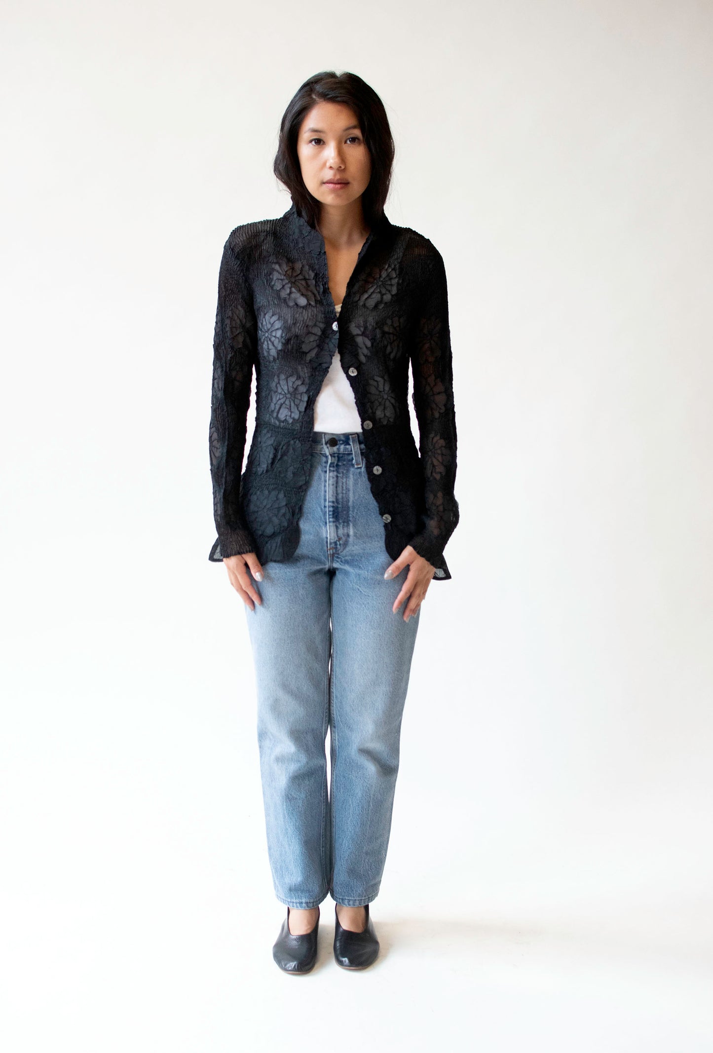Textural Black Shirt | Yoshiki Hishinuma