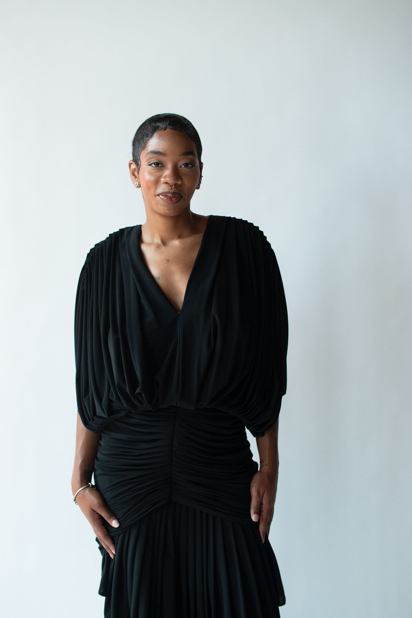 1980s Draped Dress | Norma Kamali