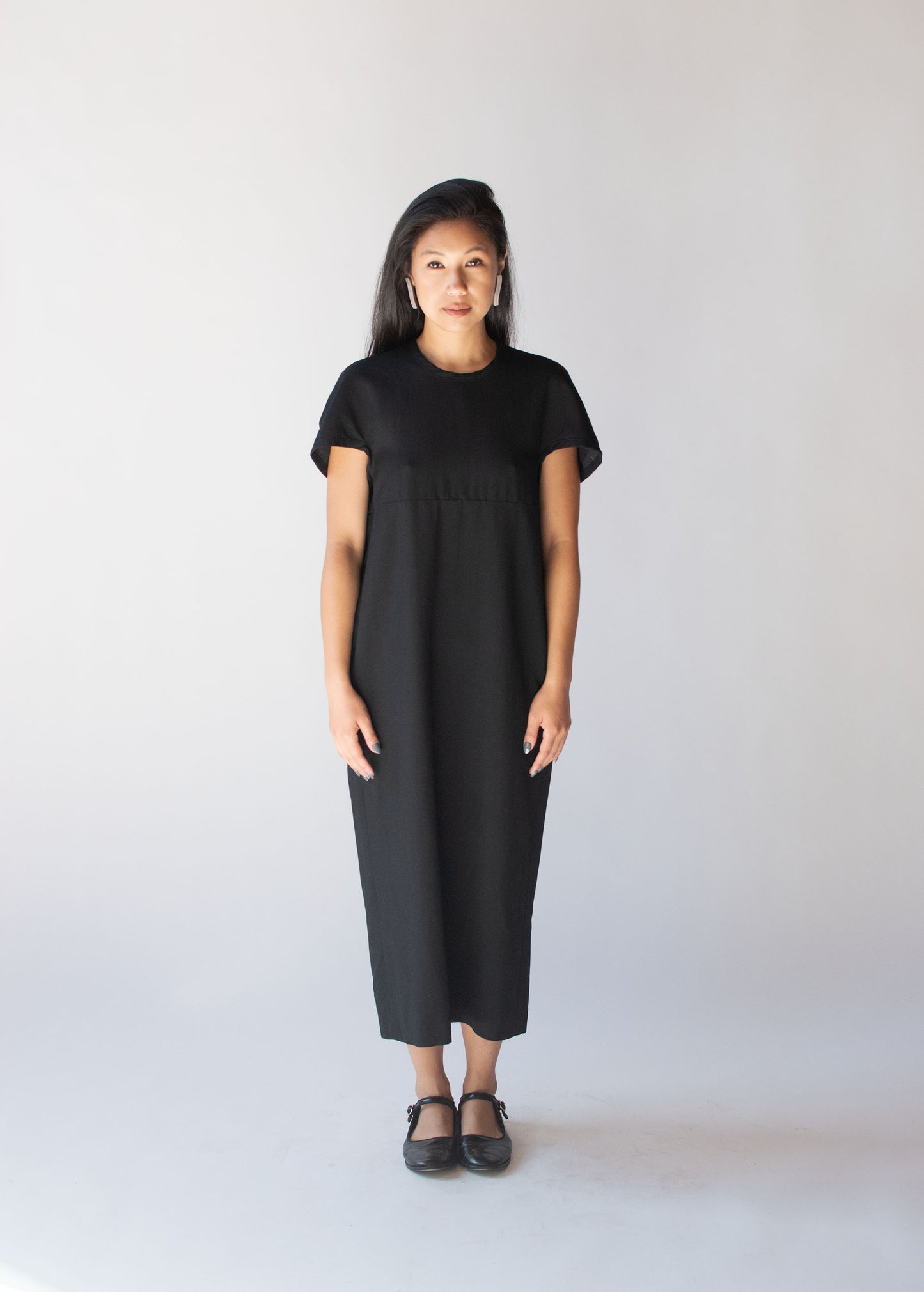 Black Wool Cocoon Dress | Comme Des Garcons F/W 1990