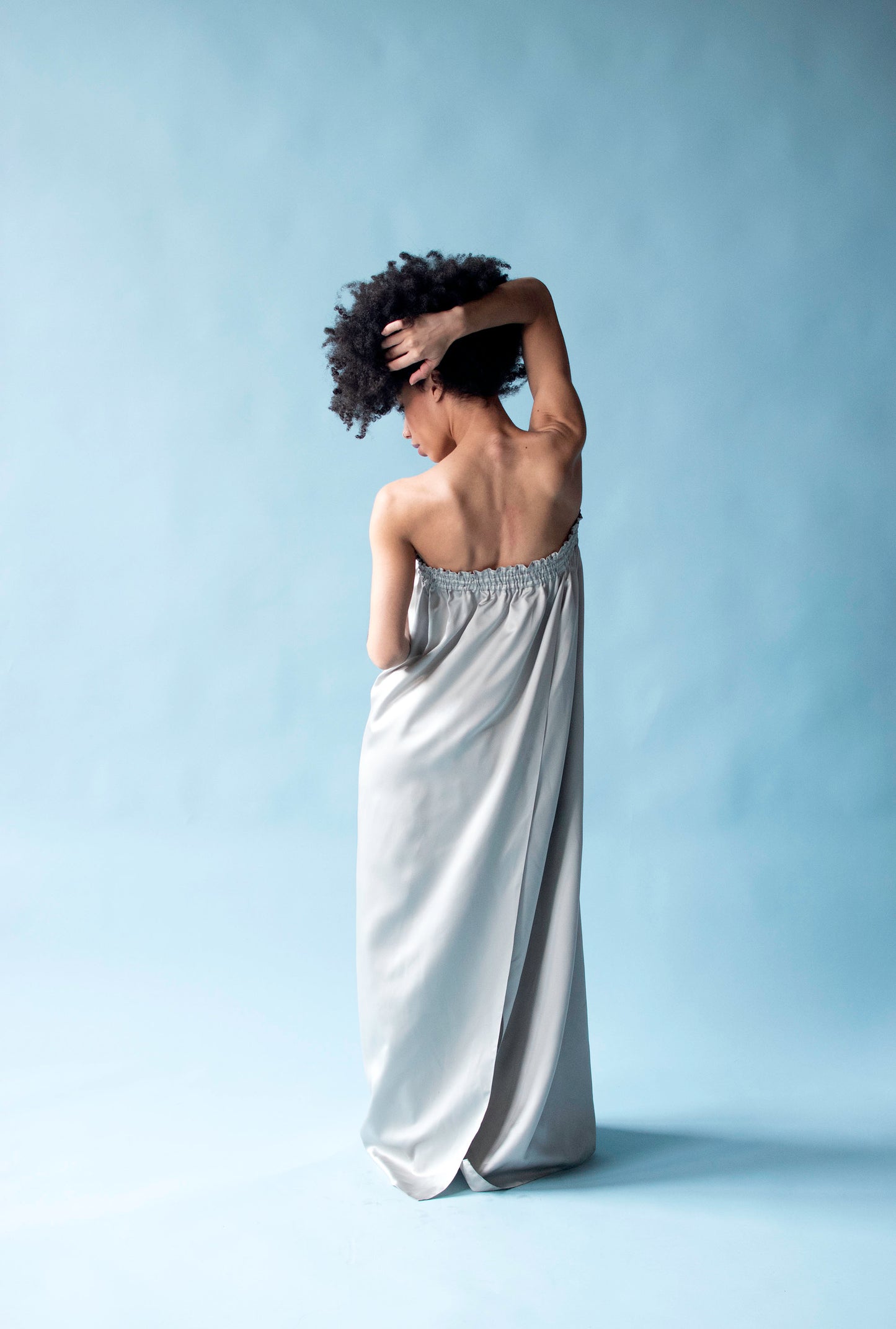 1970s Pale Blue Dress | Geoffrey Beene