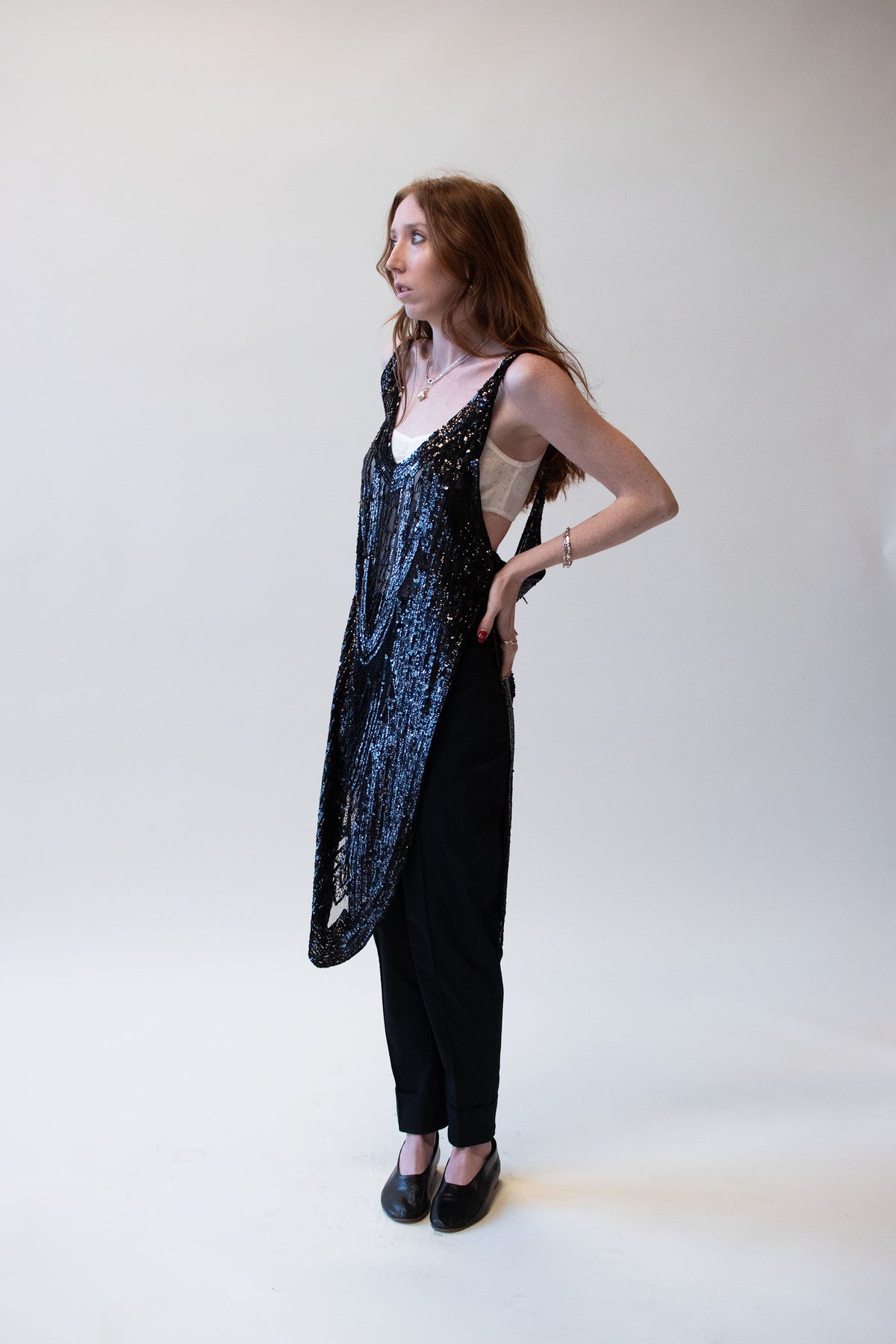 Sequin Tabard | Norma Kamali