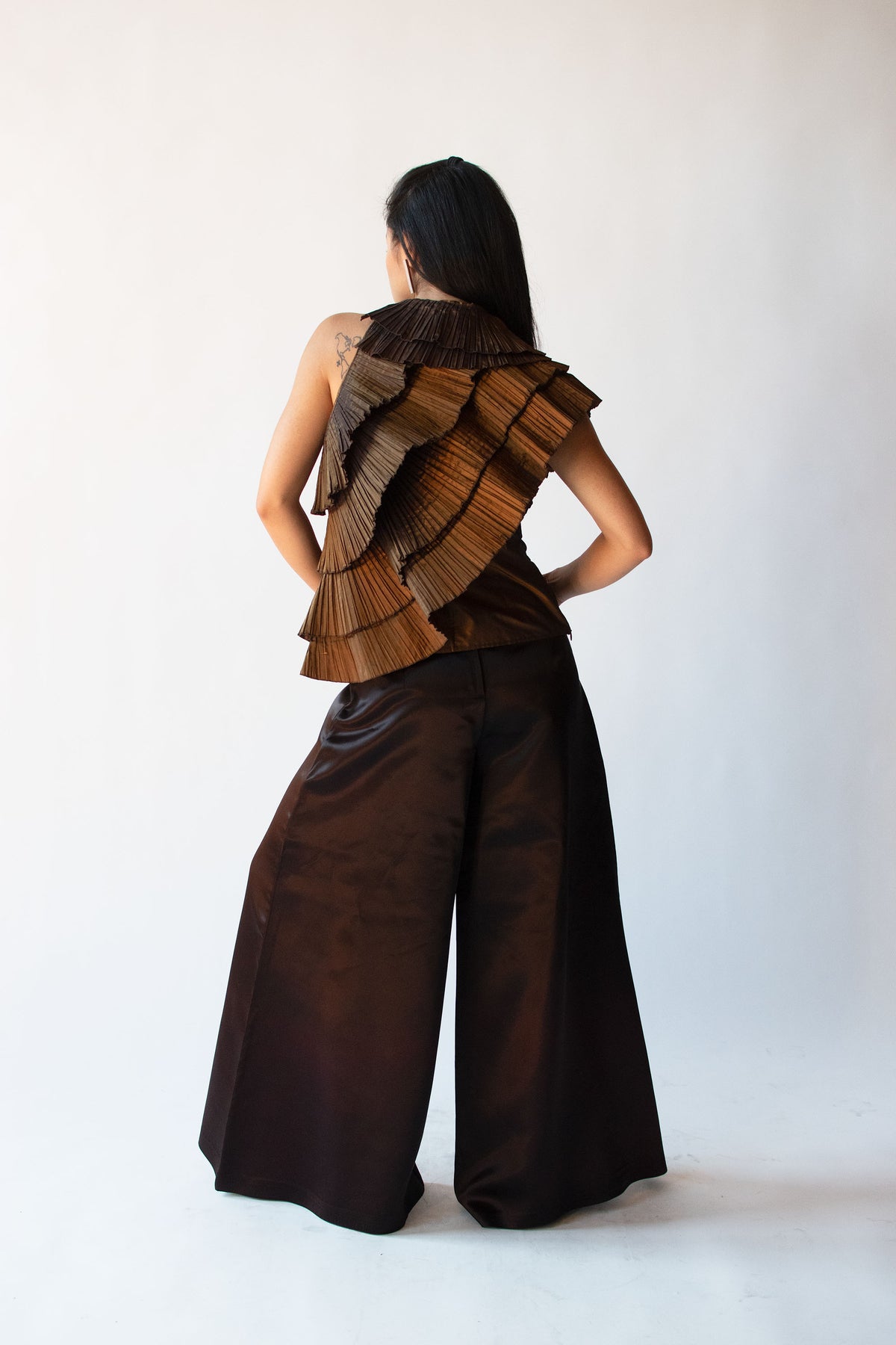 Pleated Silk Top | Krizia