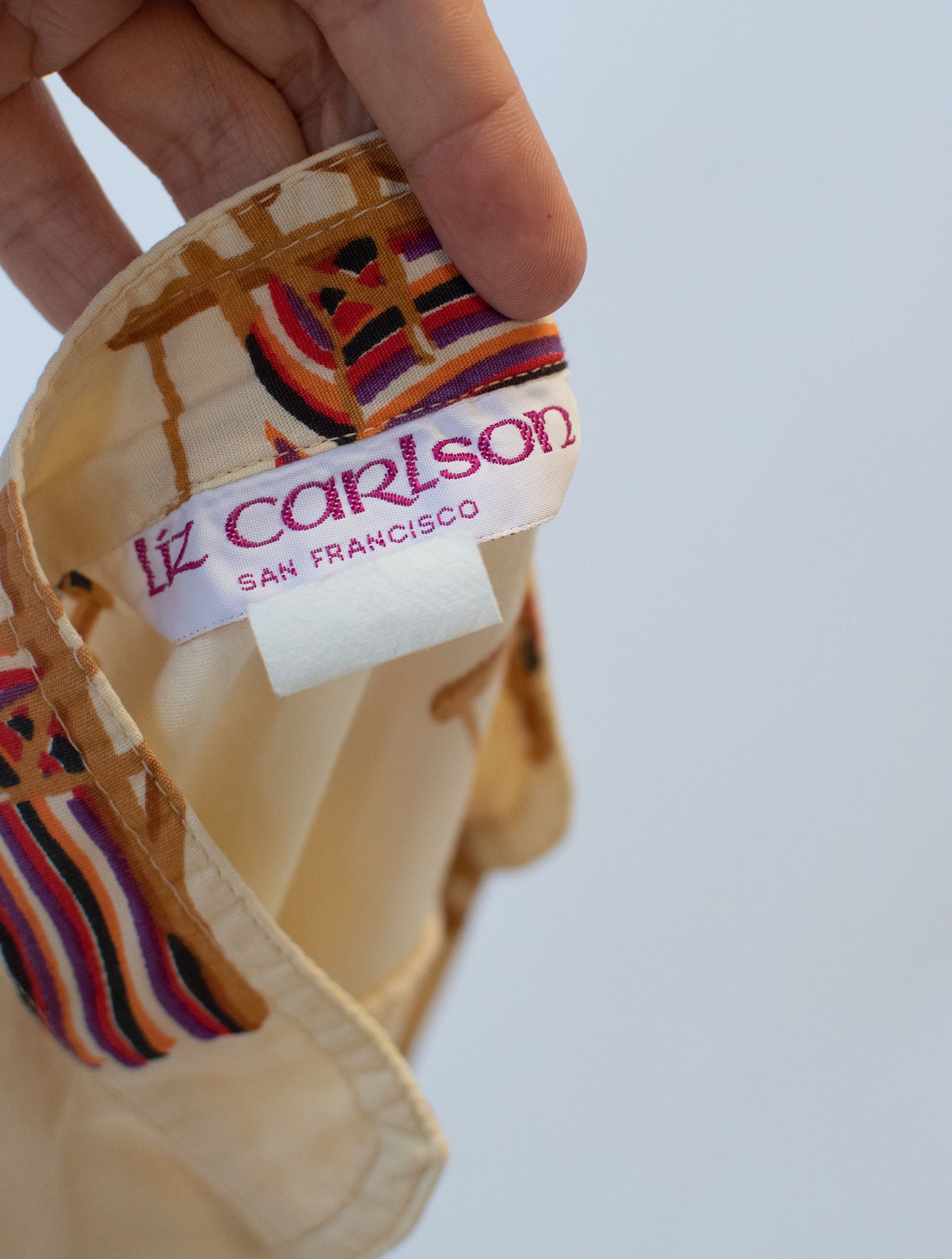 1970s Beach Chair Print Caftan | Liz Carlson