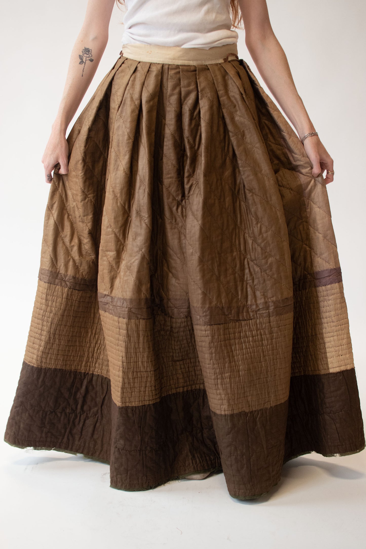 Antique Quilted Petticoat