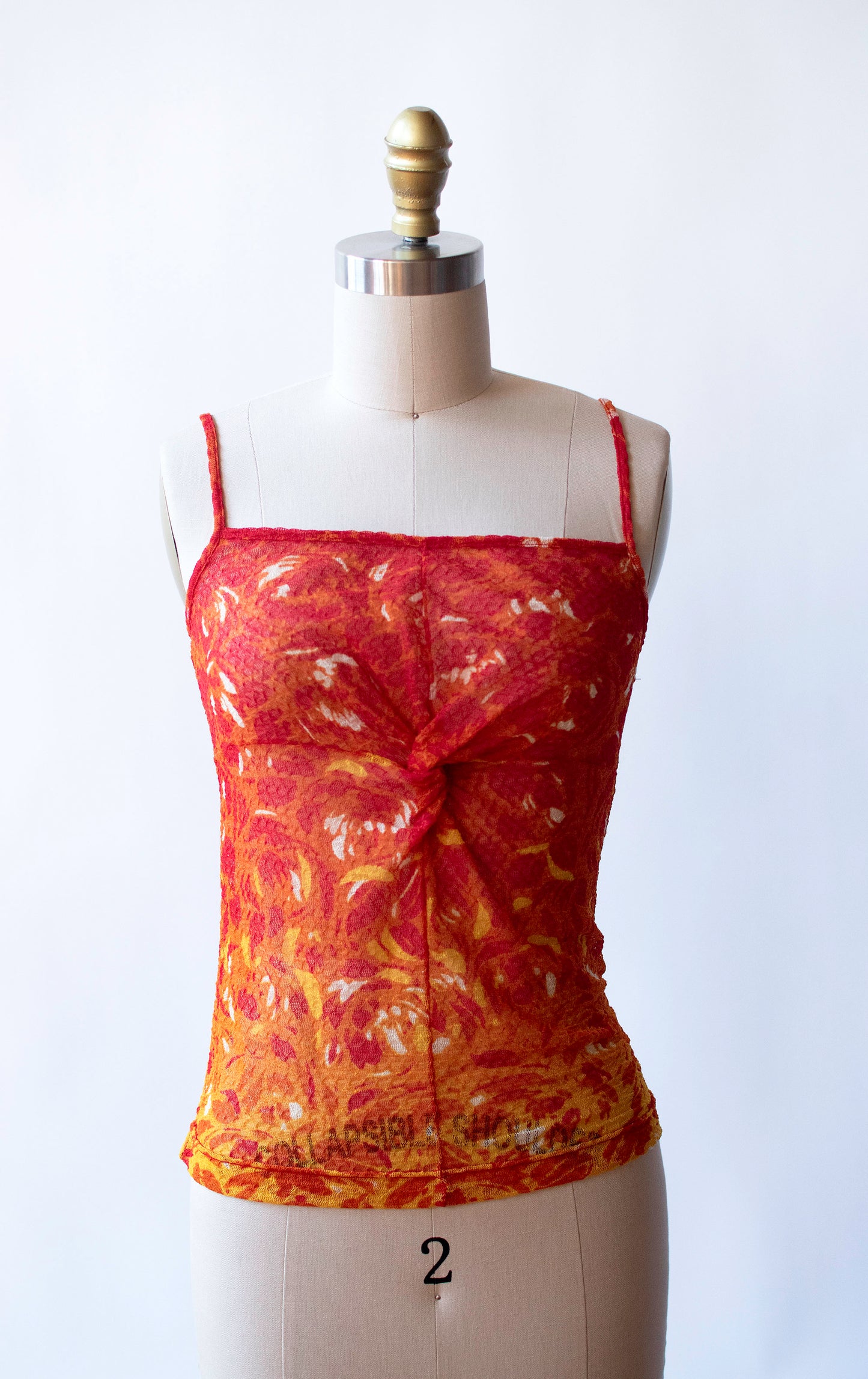 Fire Print Tank | Vivienne Tam SS 1998