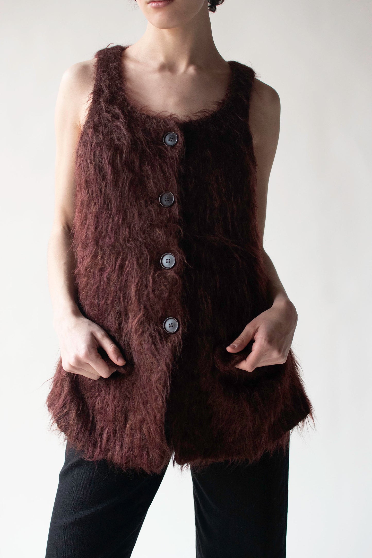 Mohair Vest | Romeo Gigli for Callaghan 1994