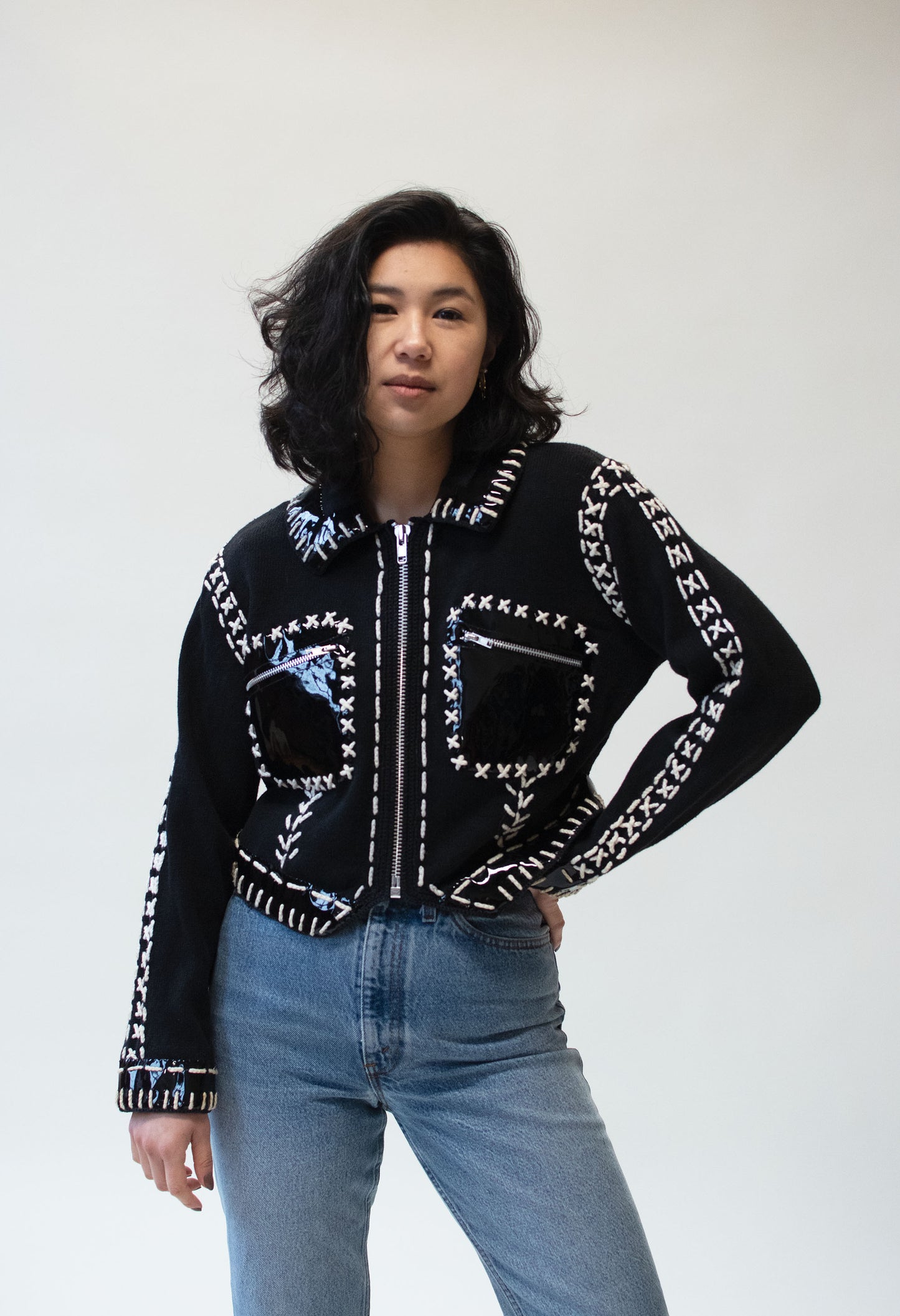 1990s Whipstitch Sweater | Michael Simon