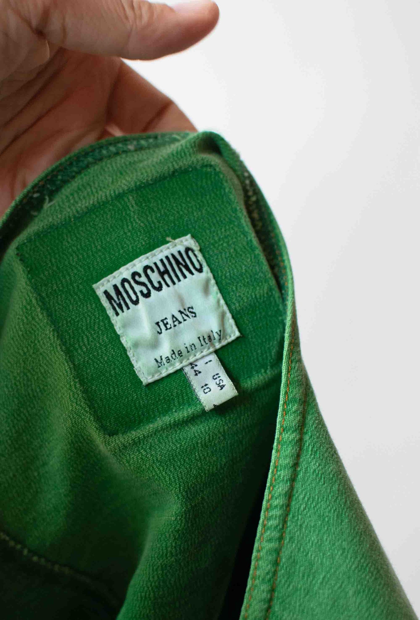1990s Green Denim Shirt | Moschino Jeans