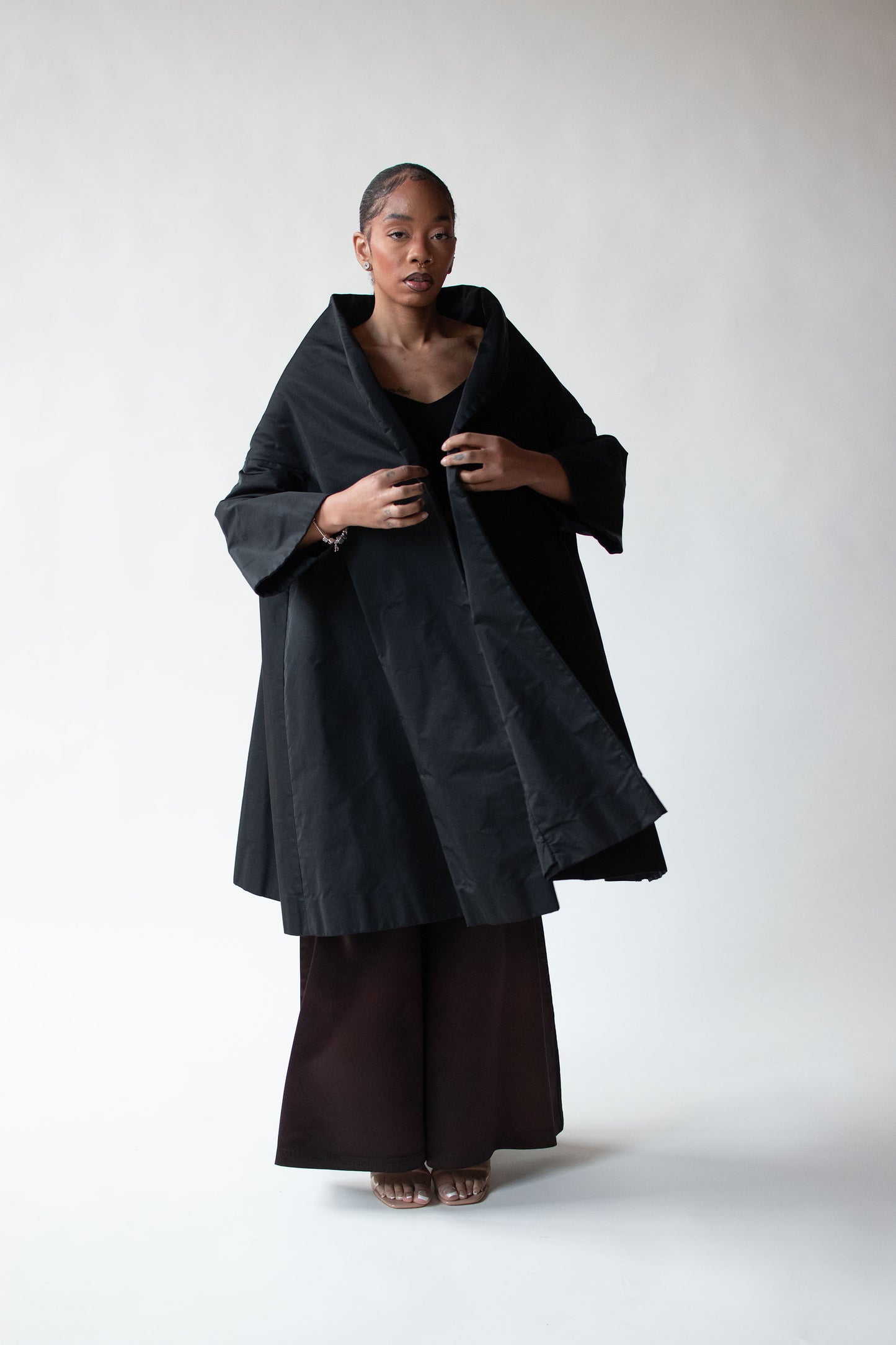 1950 Black Opera Coat | Neiman Marcus