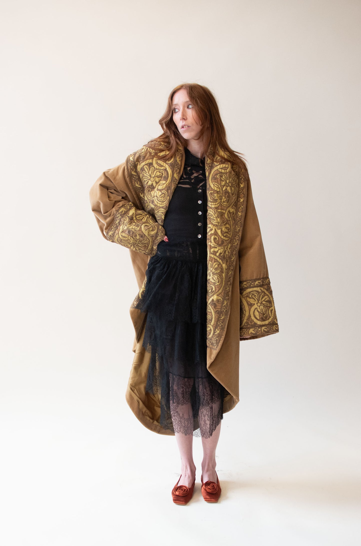 Velvet Cocoon Coat | Romeo Gigli AW 1989 / 90