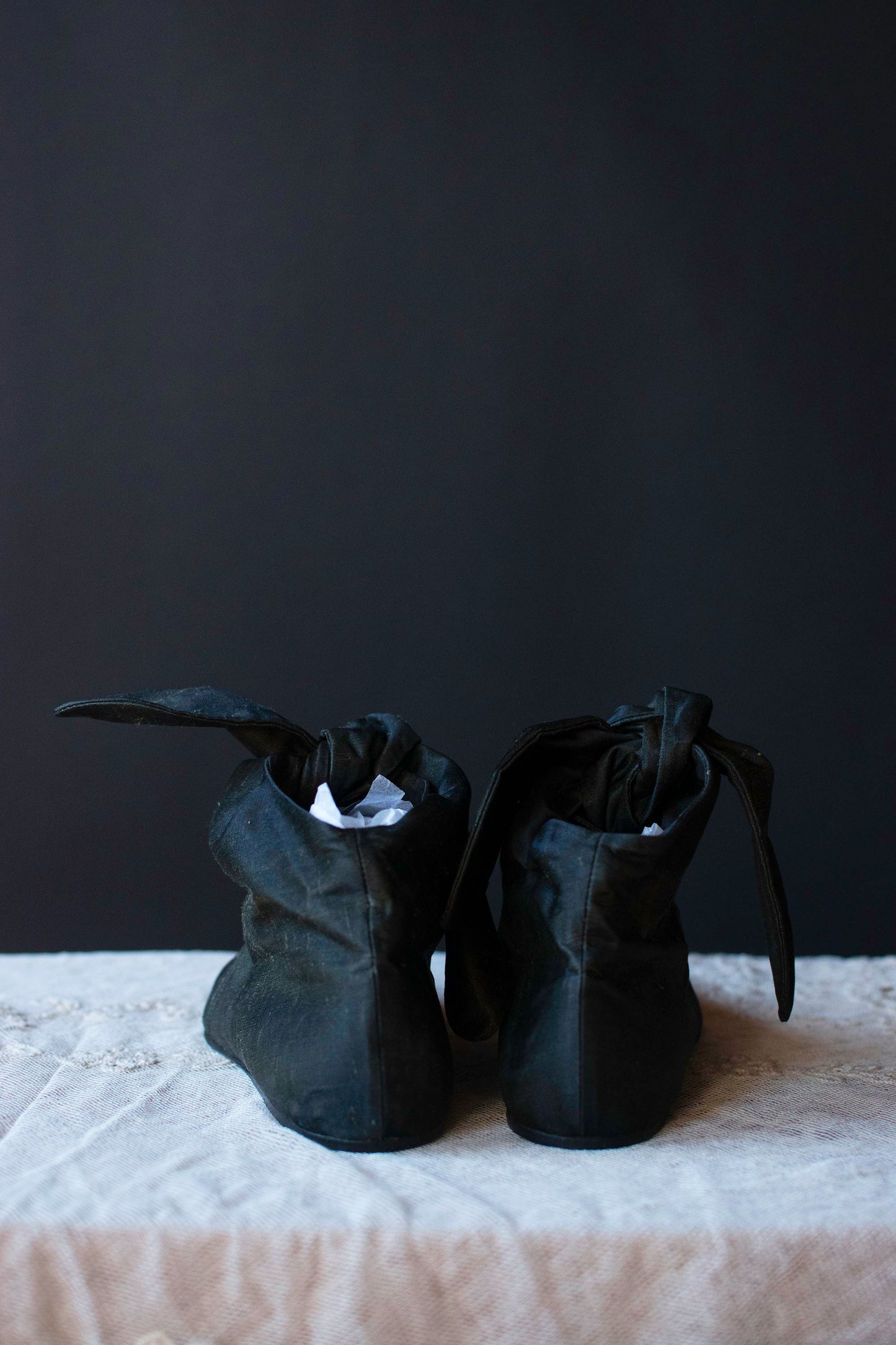Green Silk Booties | Romeo Gigli