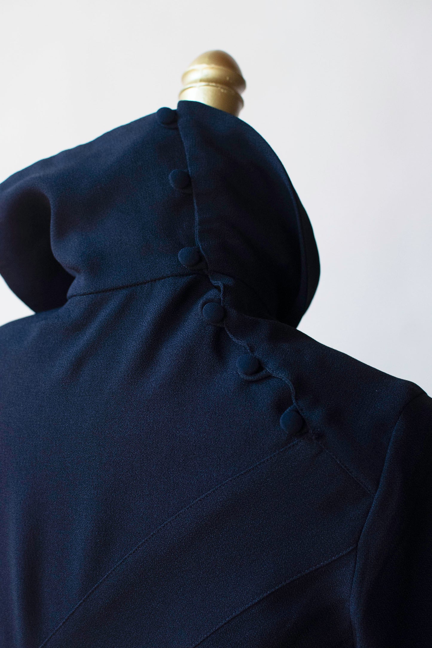 Navy Blue Bias Cut Dress | John Galliano 'Charles James' collection, SS 1989