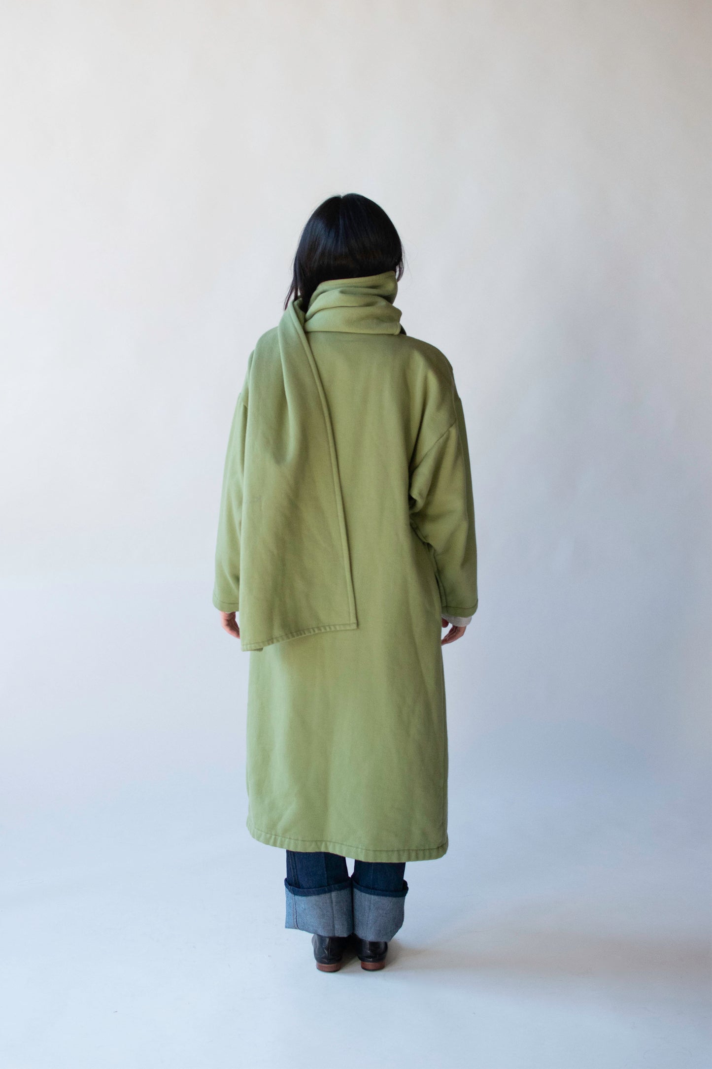 Green Scarf Coat | Norma Kamali