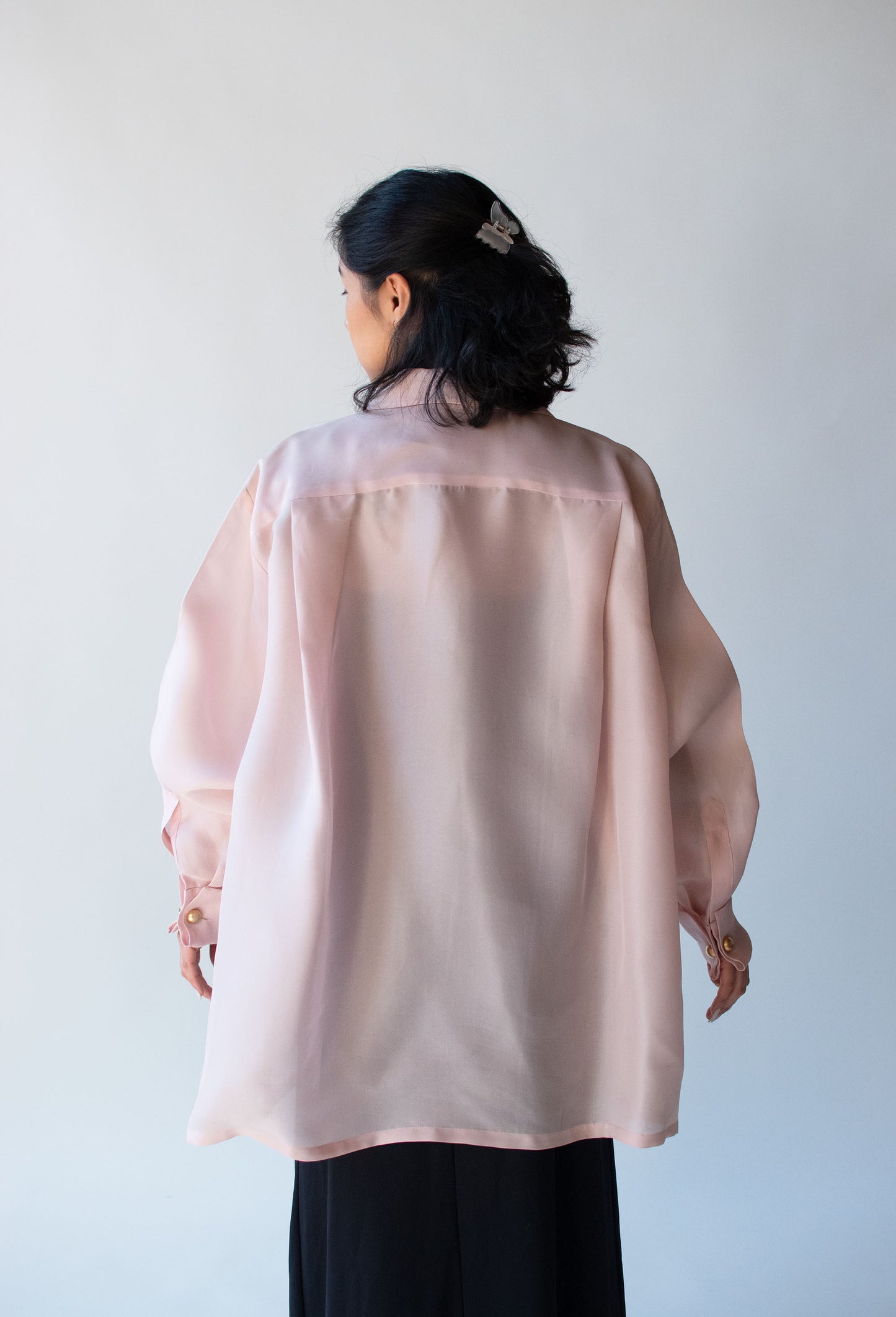 1990s Pink Silk Shirt | Gucci