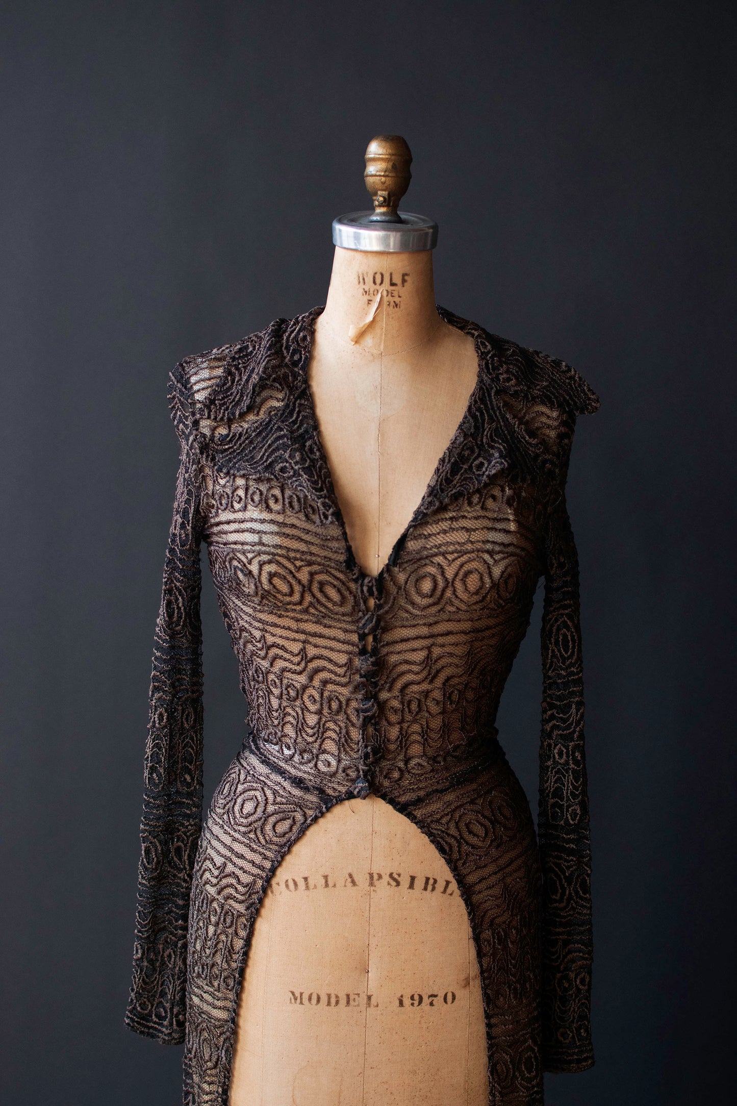 Embroidered Mesh Duster | Sophie Sitbon