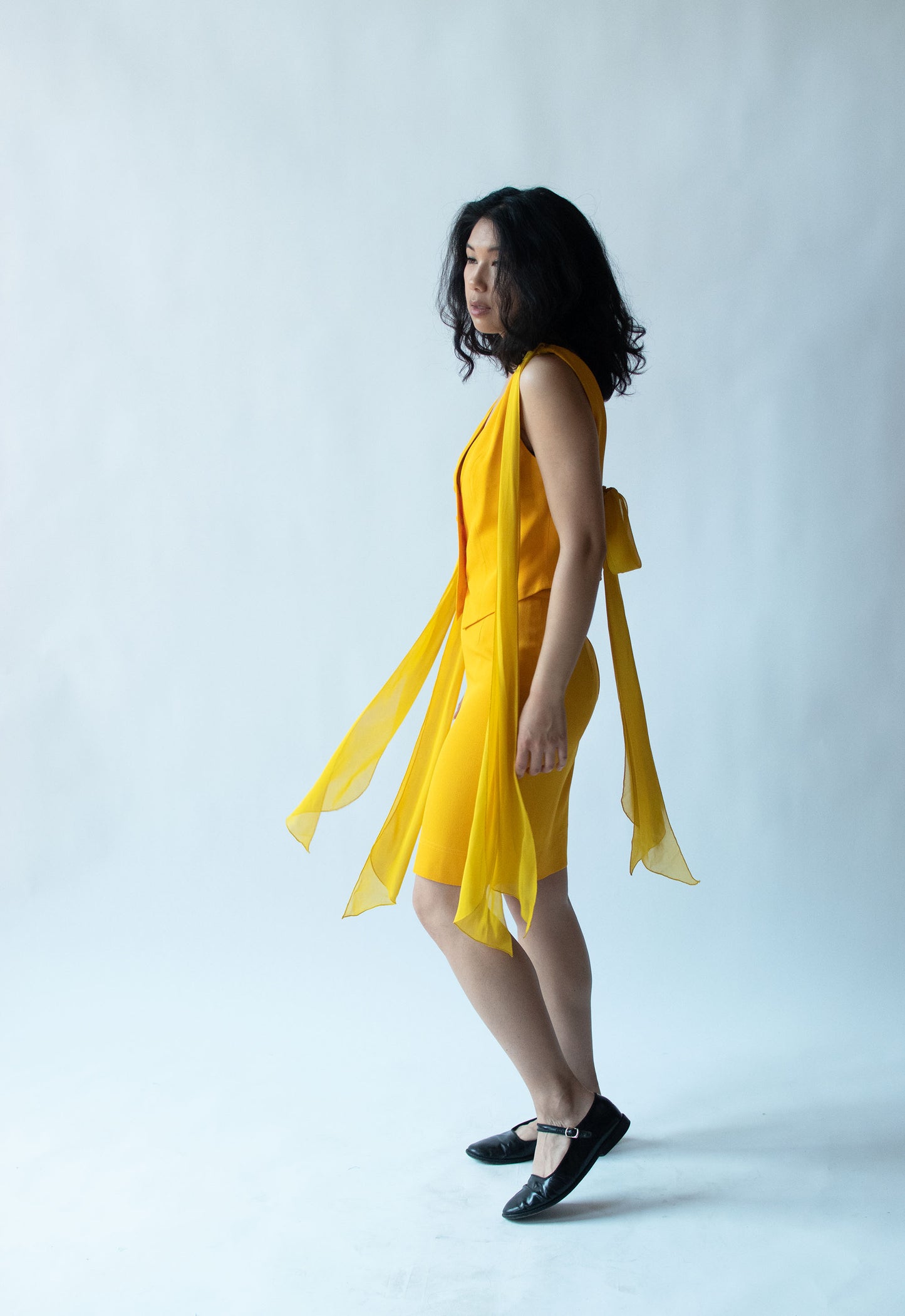 1990s Marigold Skirt Suit | Moschino Cheap & Chic