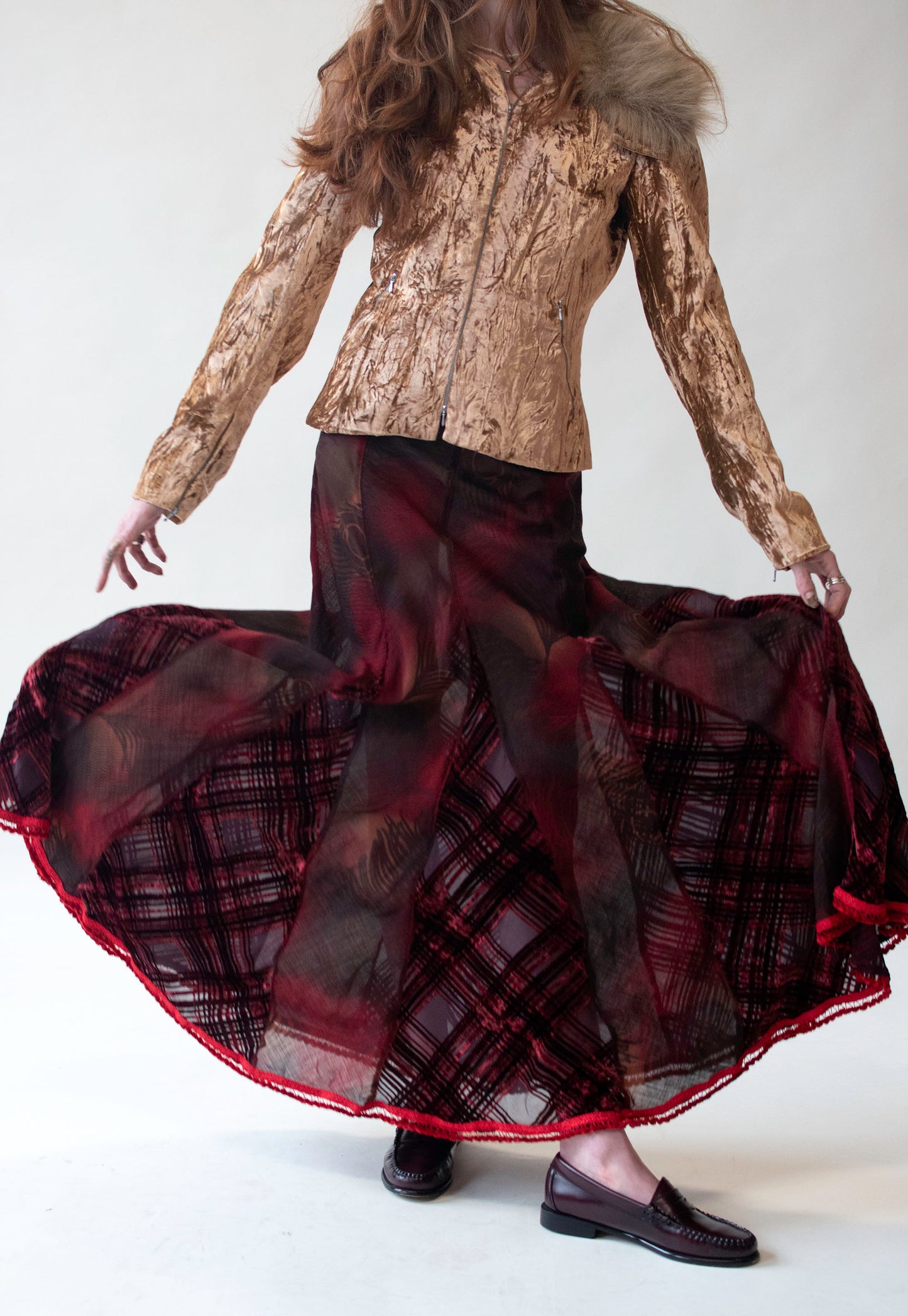 Peacock Print Skirt | | Voyage Invest in the Original