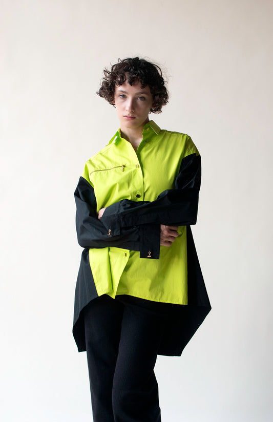 Color Block Shirt | Claude Montana