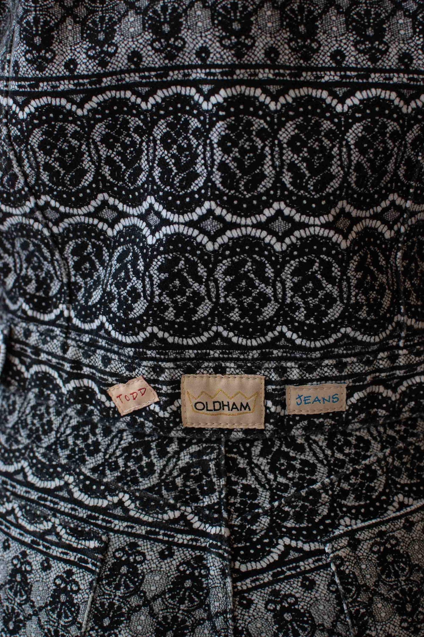 1990s Lace Print Denim Set | Todd Oldham