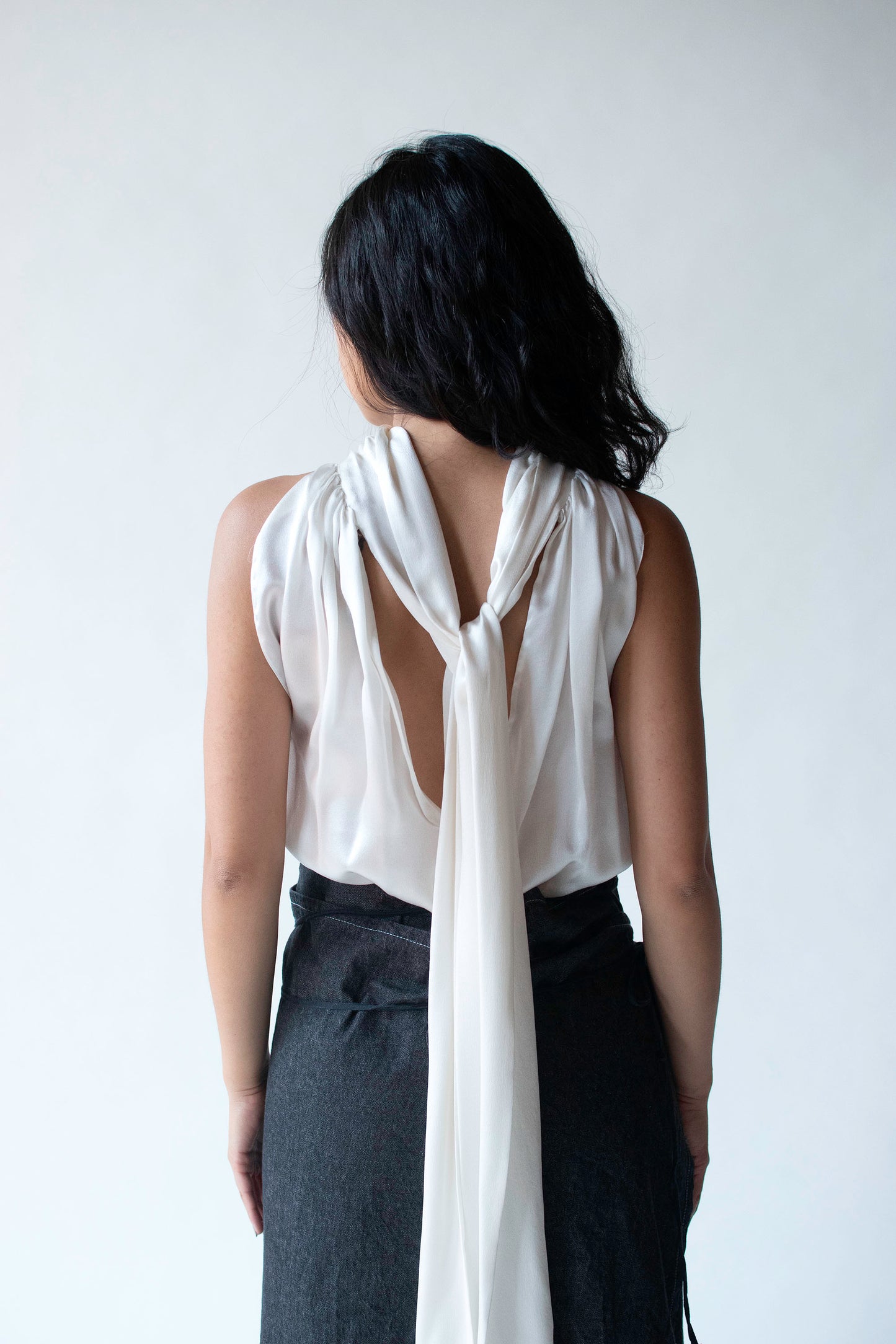 White Silk Blouse | Alexander McQueen