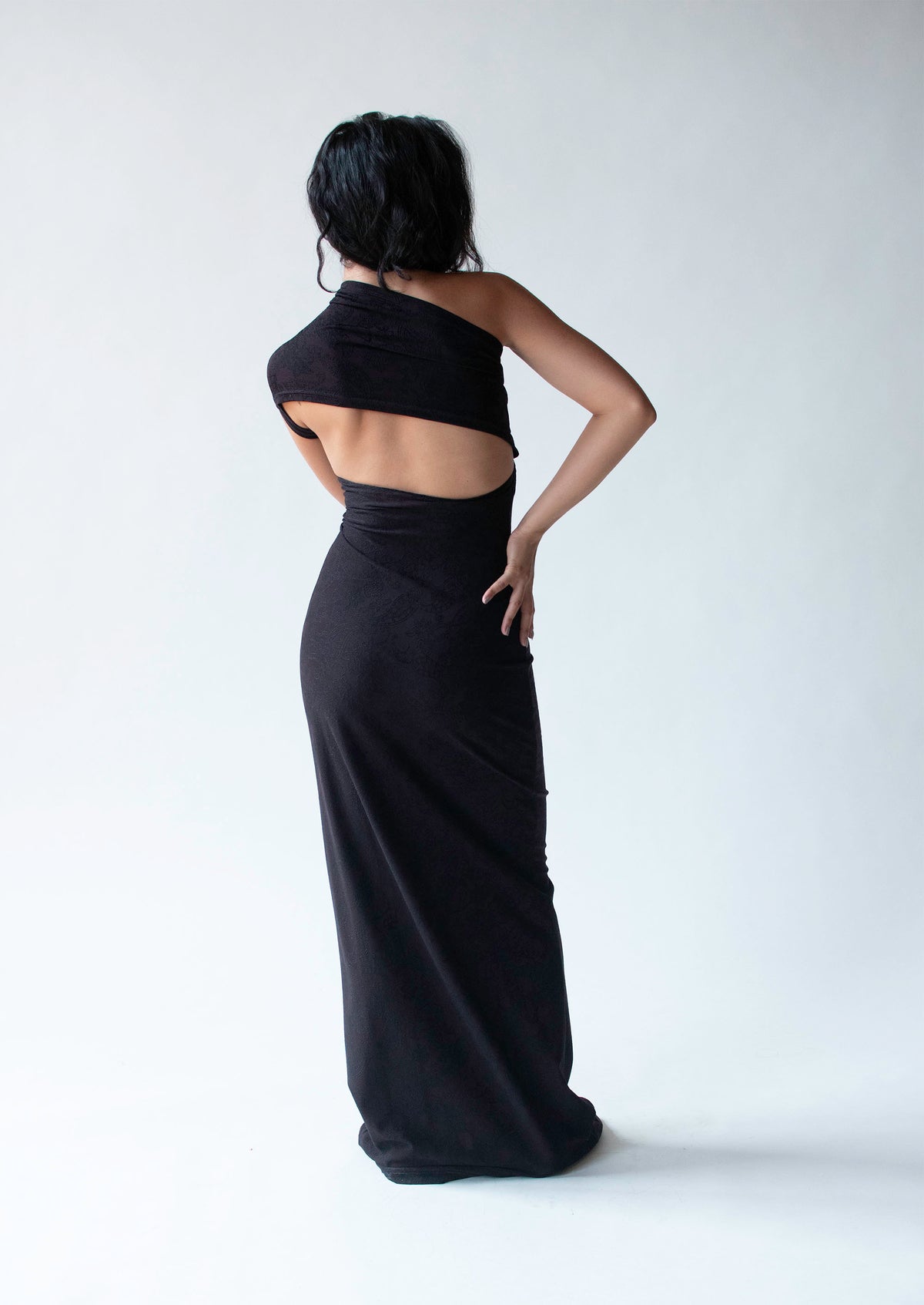 1990s One Shoulder Dress