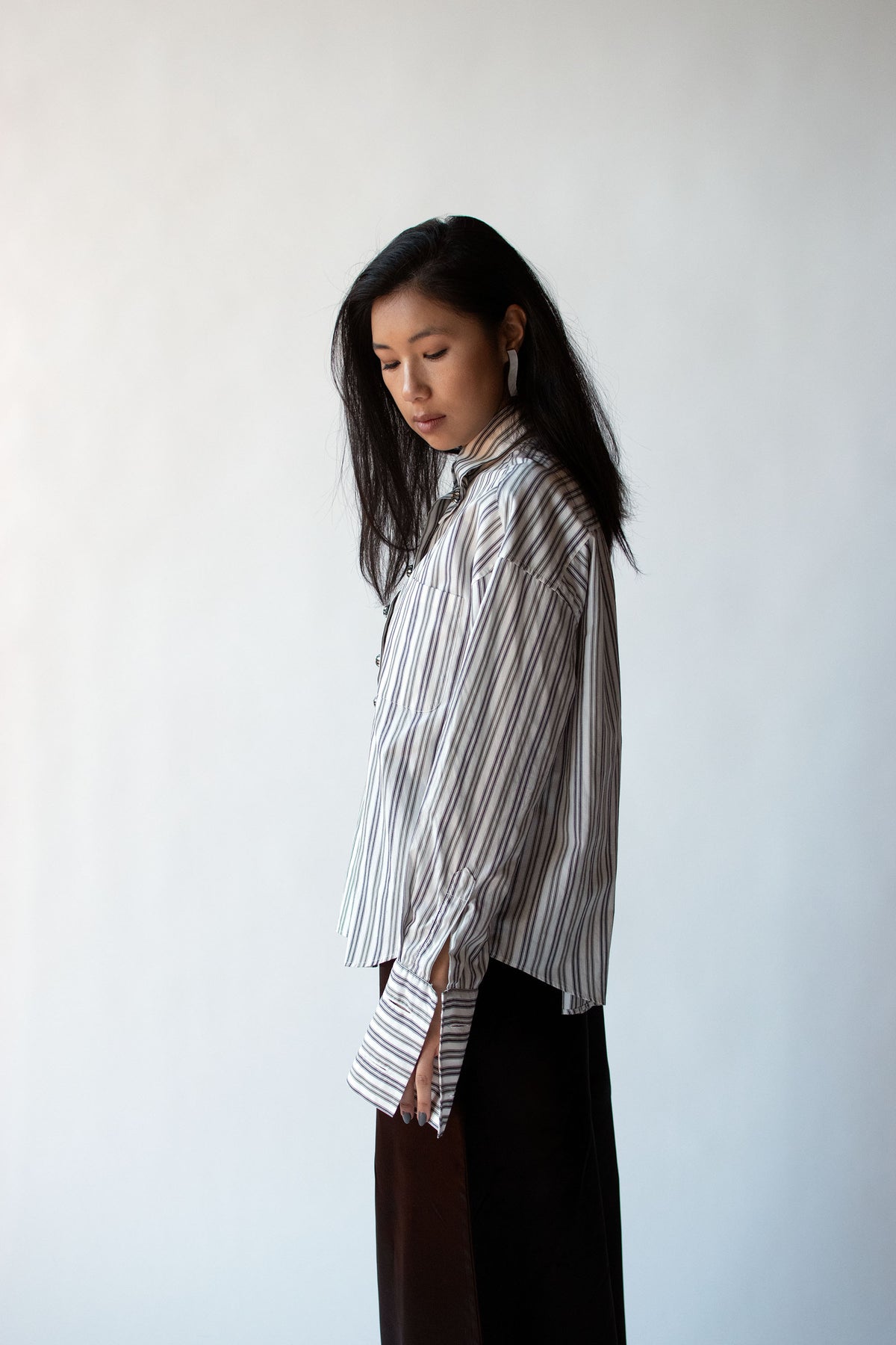 Striped Cotton Shirt | Romeo Gigli FW 1994