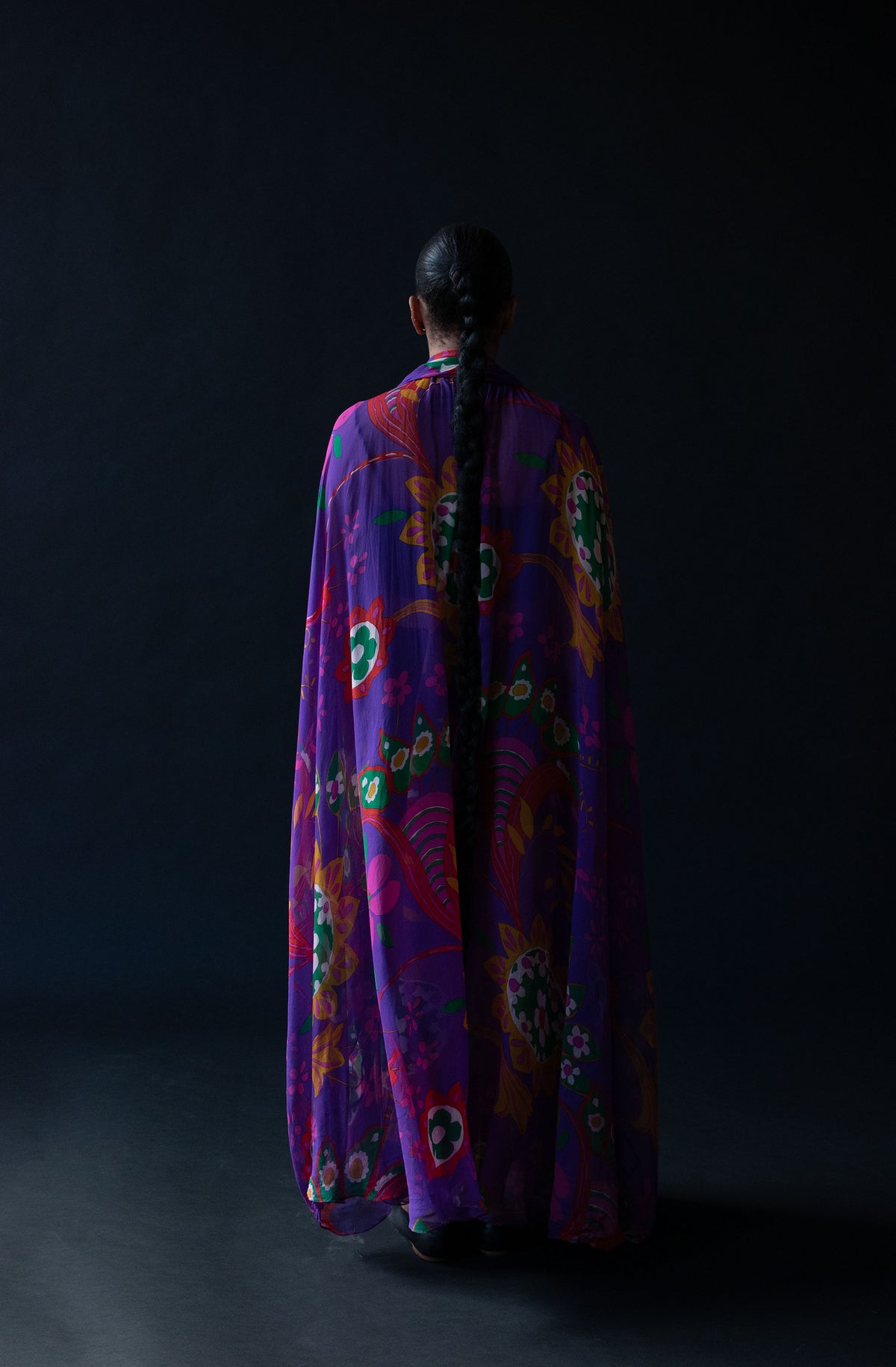 1970s Chiffon Caftan