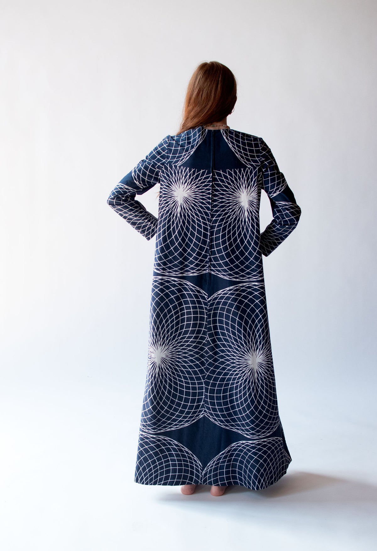 1970s Spirograph Print Dress | Vanessa by Rissanen