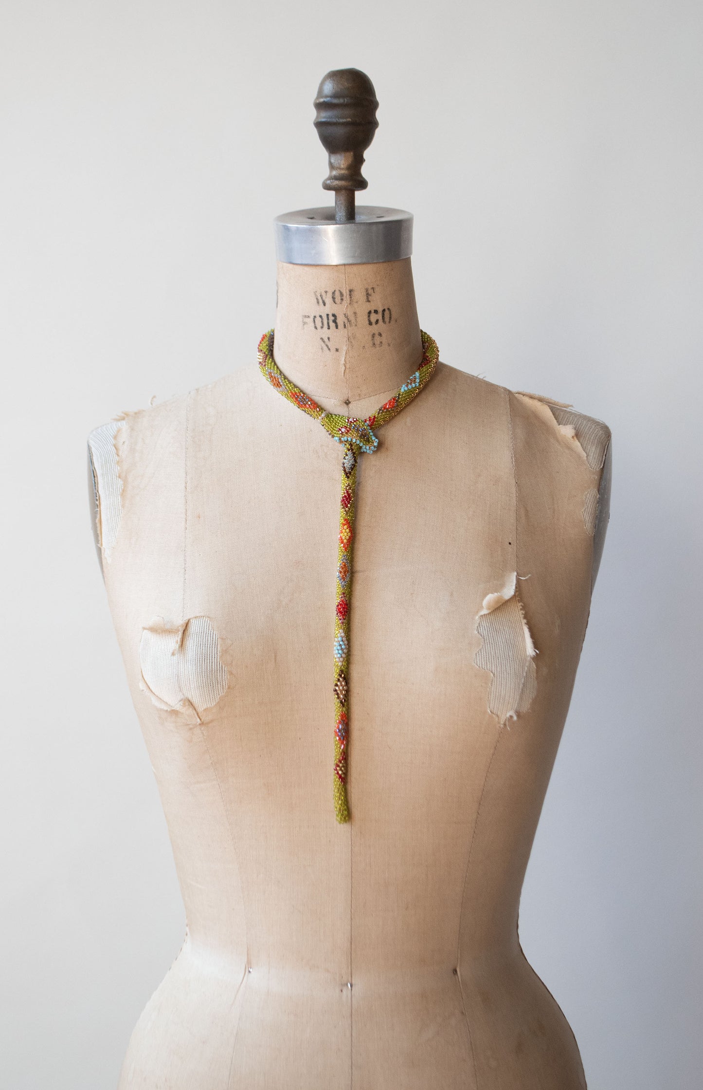 Bead Crochet Snake | Chartreuse
