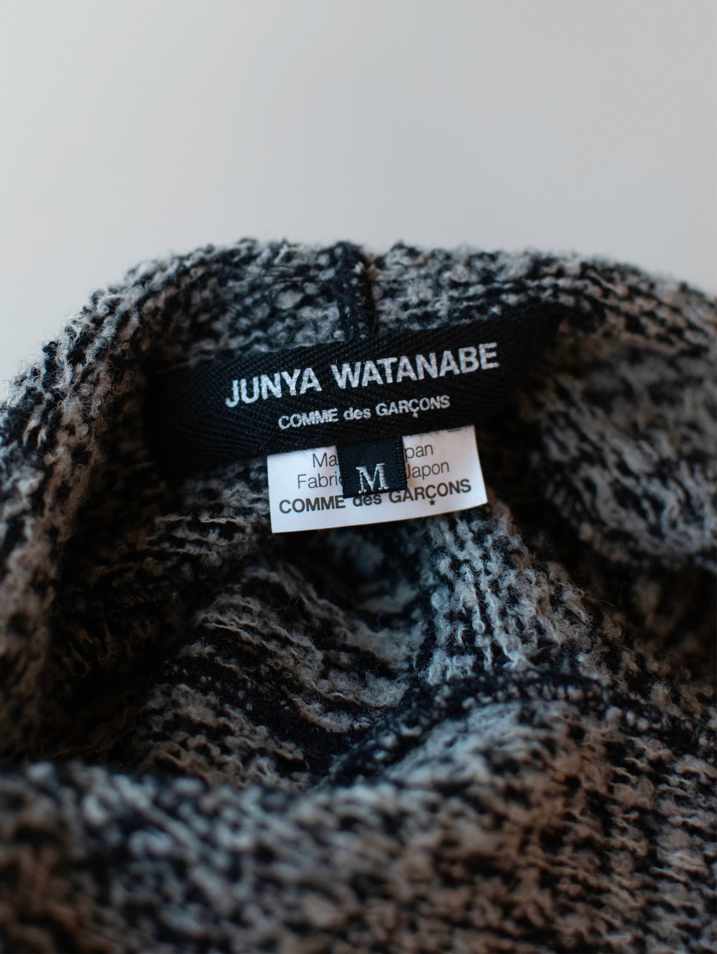 Black and White Knit sweater | Junya Watanabe Comme des Garcons 2008