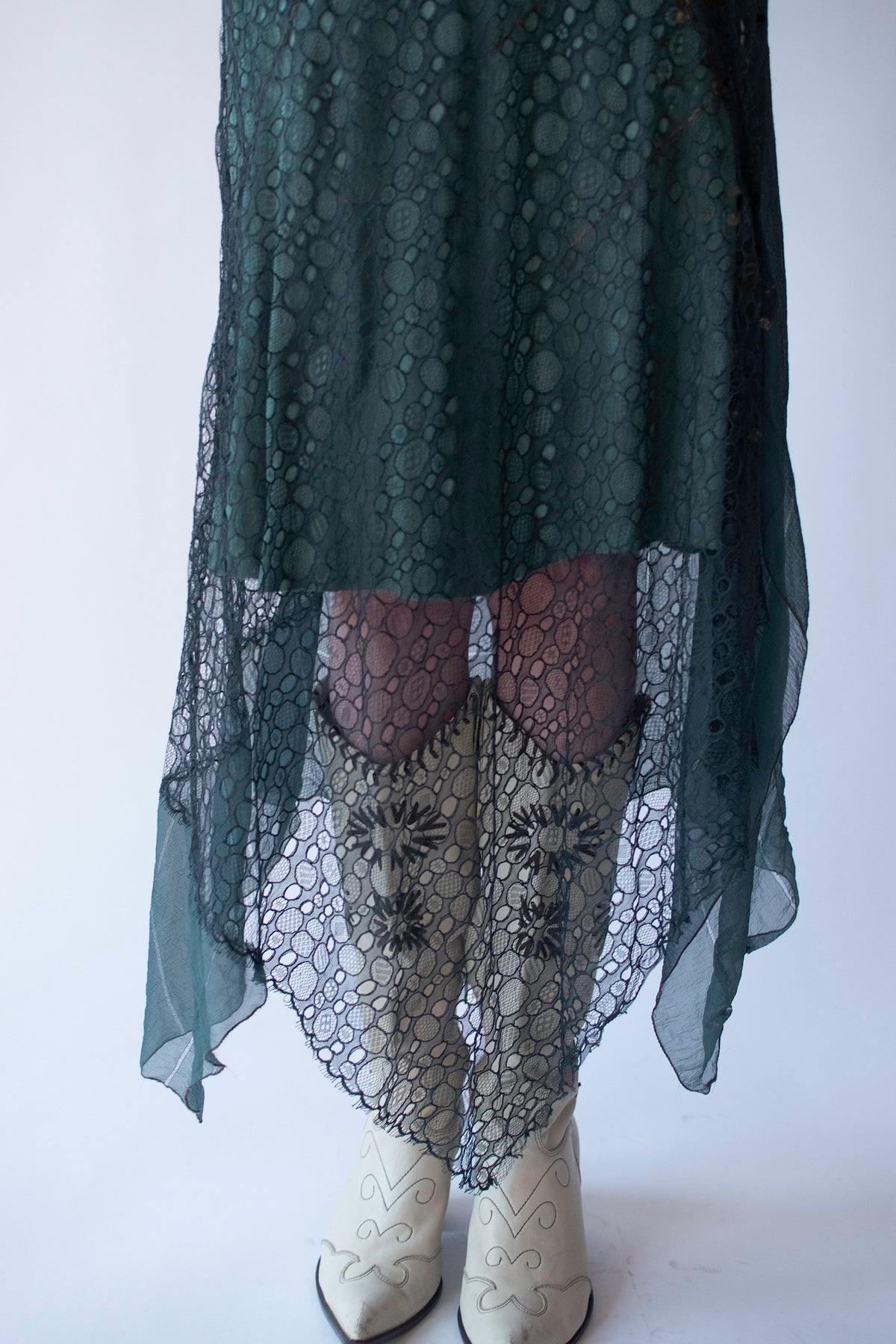 Teal Chiffon Dress | Rozae Nichols
