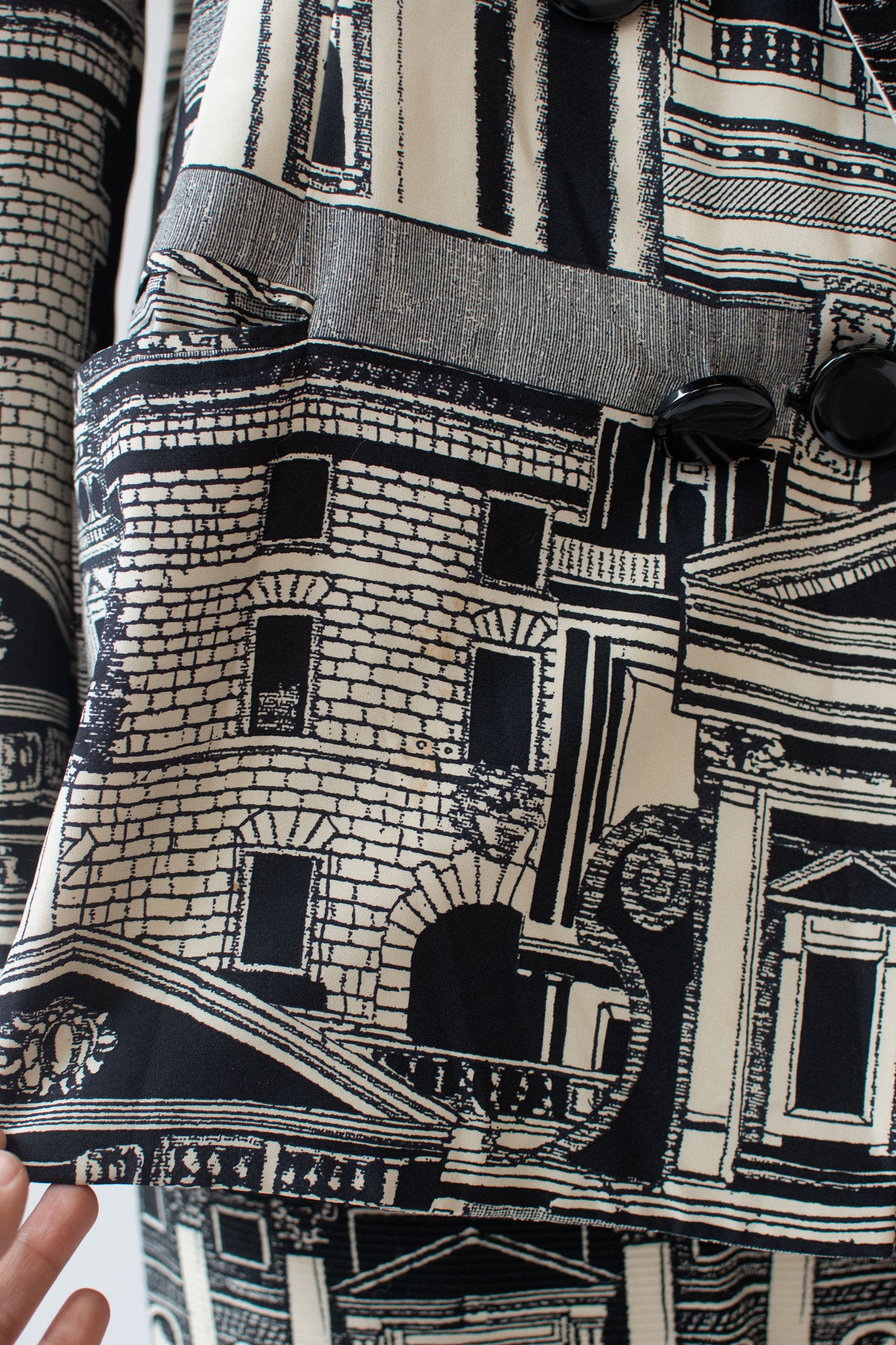 Architectural Print Blazer | Genny