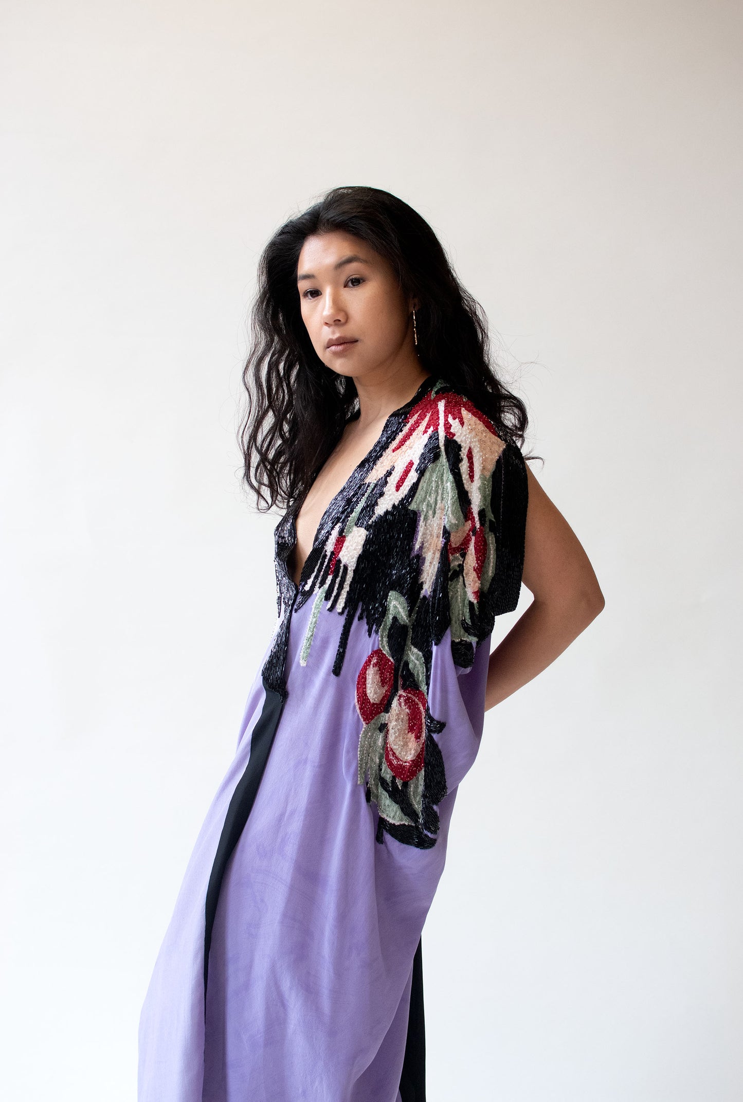 1980s Beaded Silk Caftan | Michaele Vollbracht