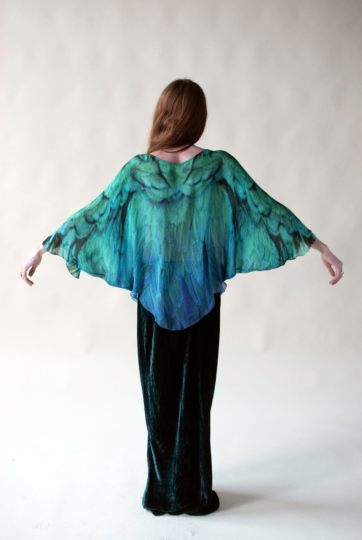 Feather Print Silk Tunic | Roberto Cavalli