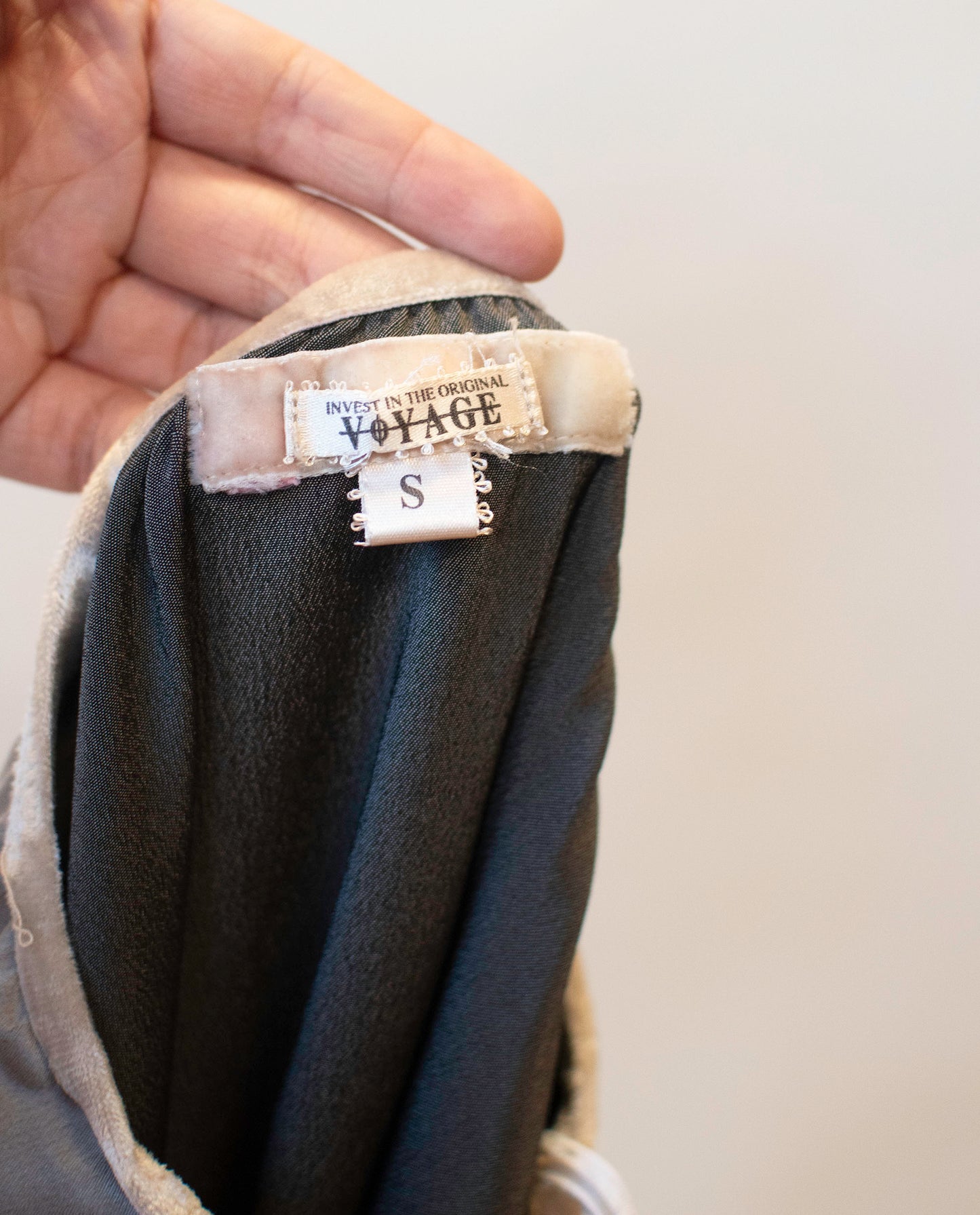 Gray Satin Skirt with Tulle Overlay | Voyage Invest in the Original