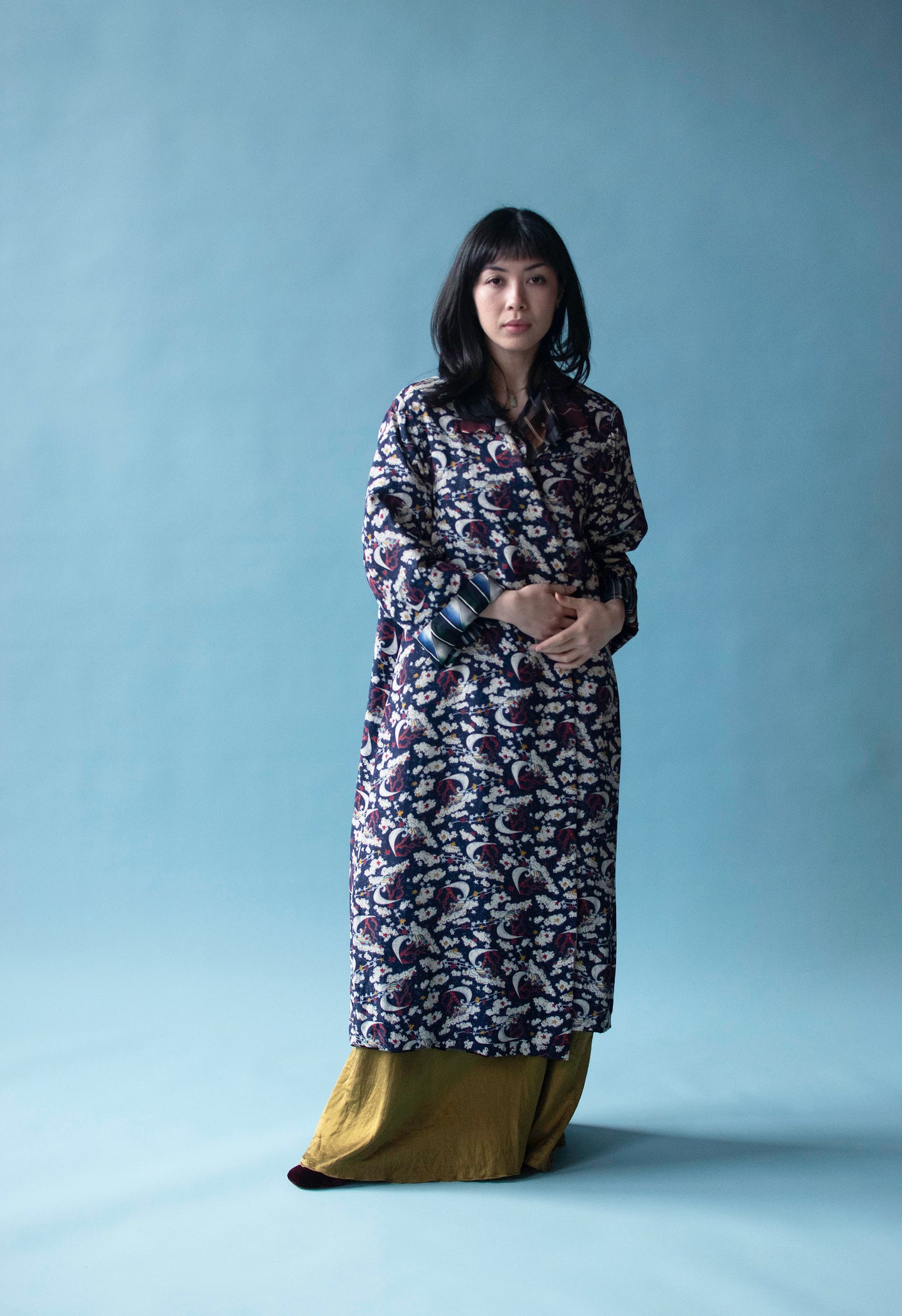 Bespoke Patchwork Tie / Celestial print Coat