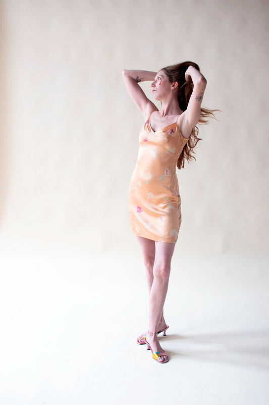 Peach Rose Print Mini Dress | Escada