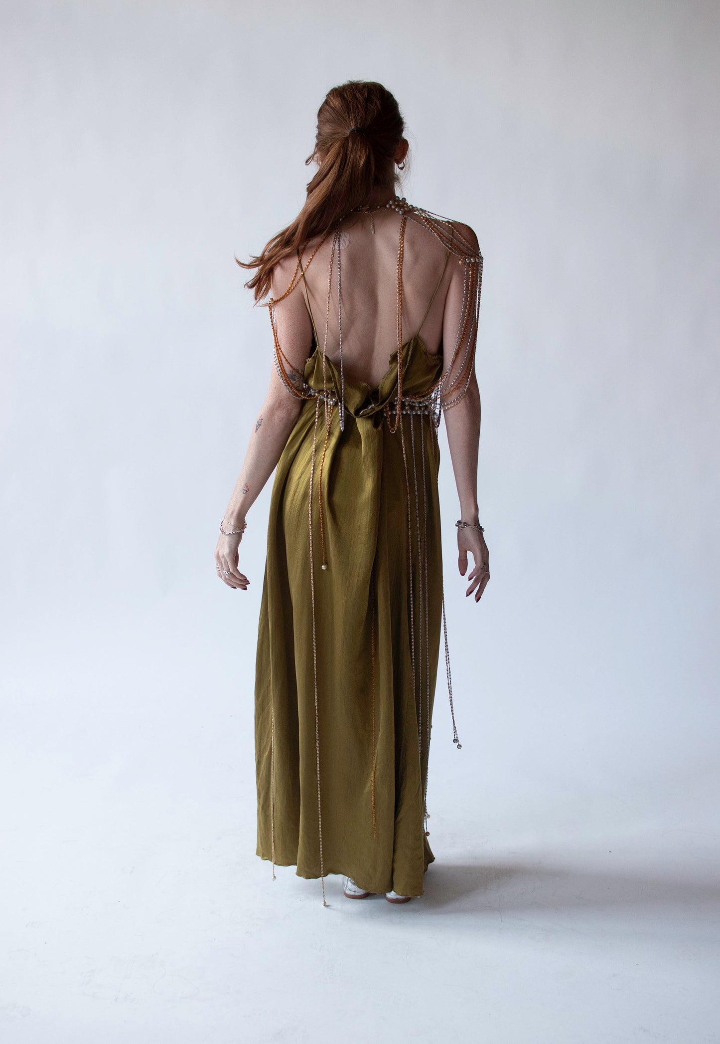 1970s Pearl & Chain Top | Loris Azzaro