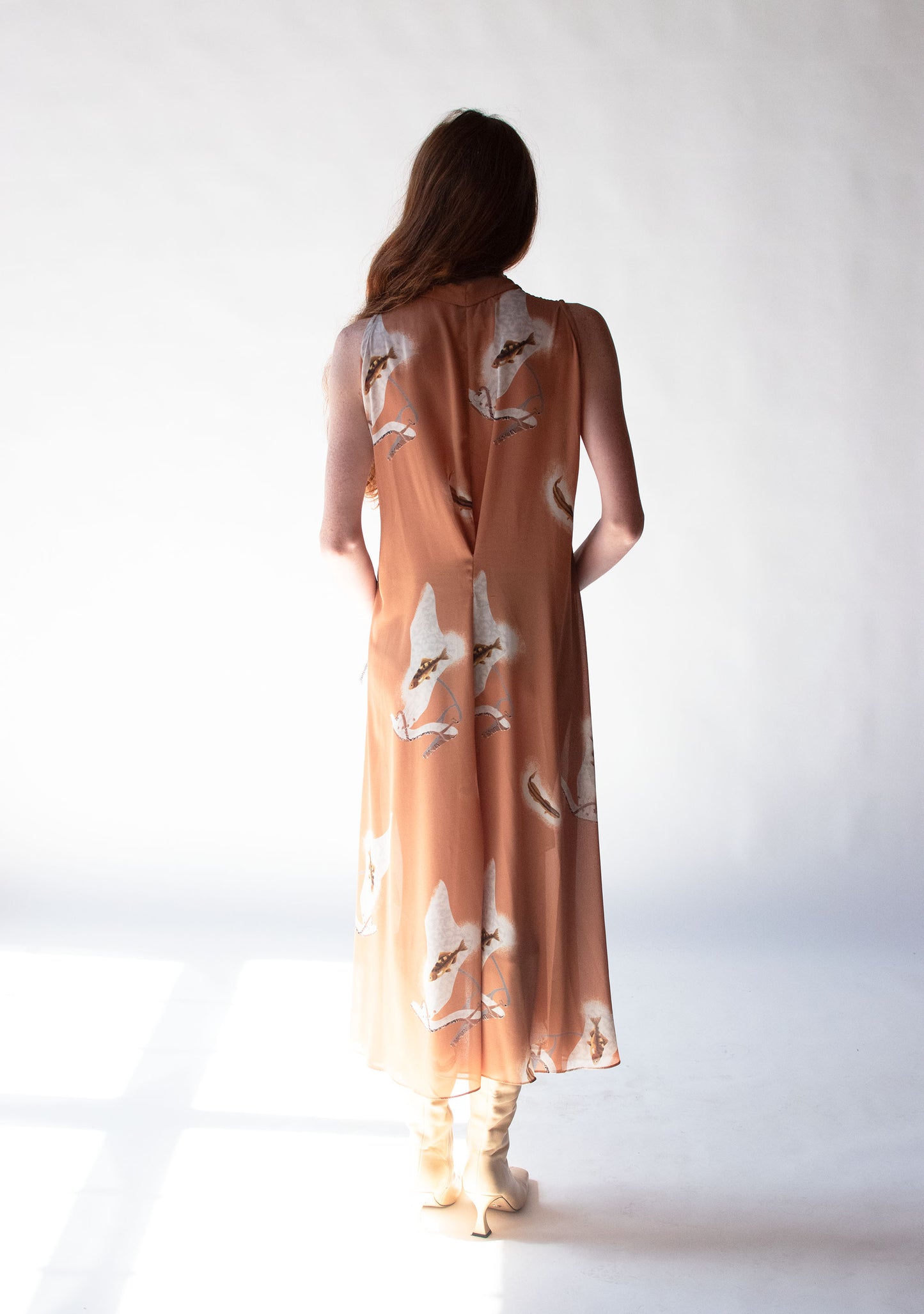 1970s Surrealist Print Dress | Nicole Miller P.J. Walsh