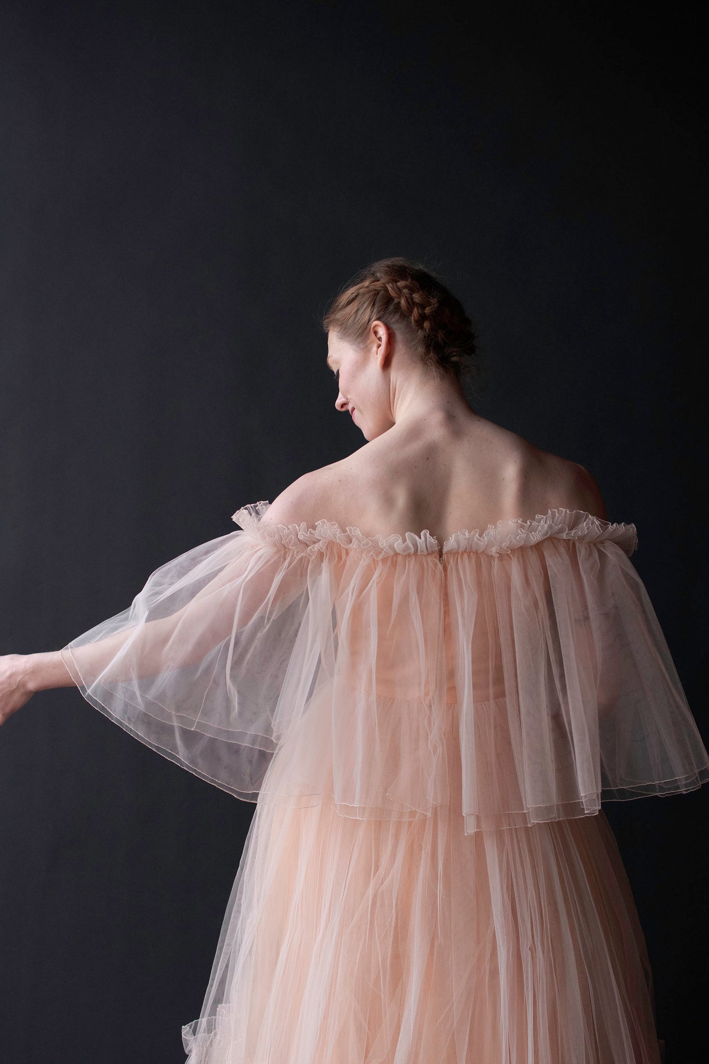 Peach Tulle Dress | Murray Arbeid