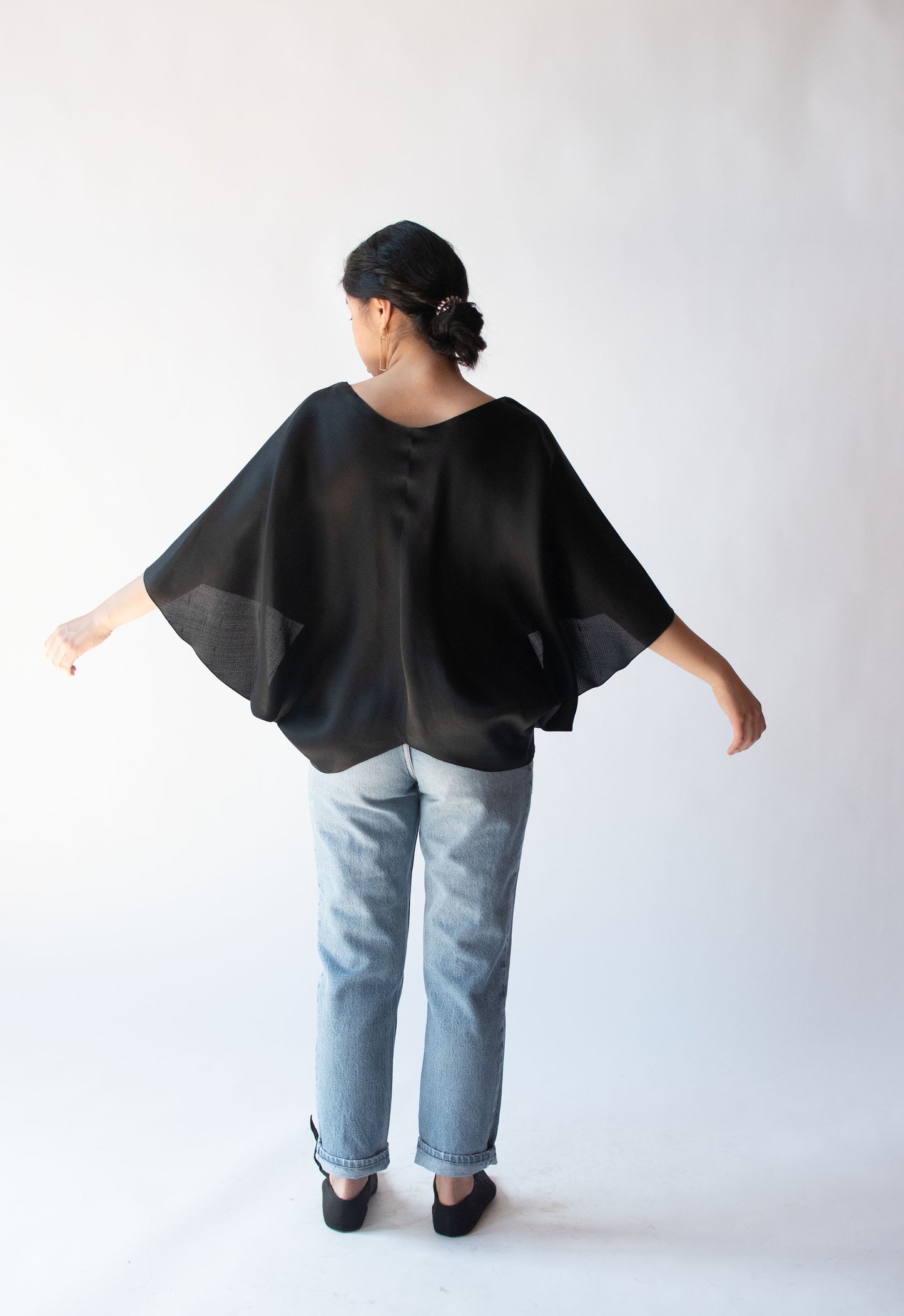 1990s Sculptural Organza Blouse