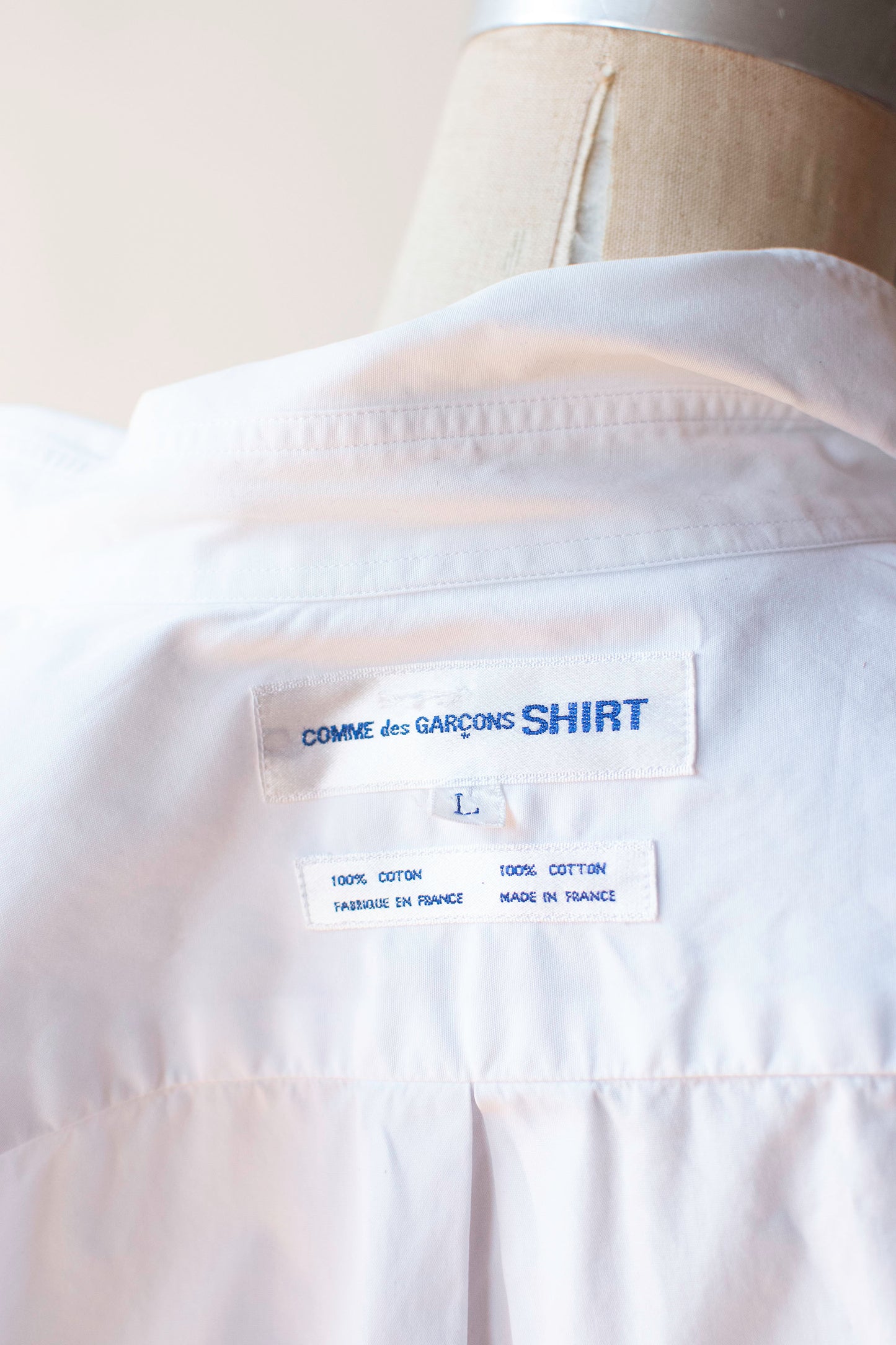 White Shirt w/ Drawstrings | Comme des Garcons