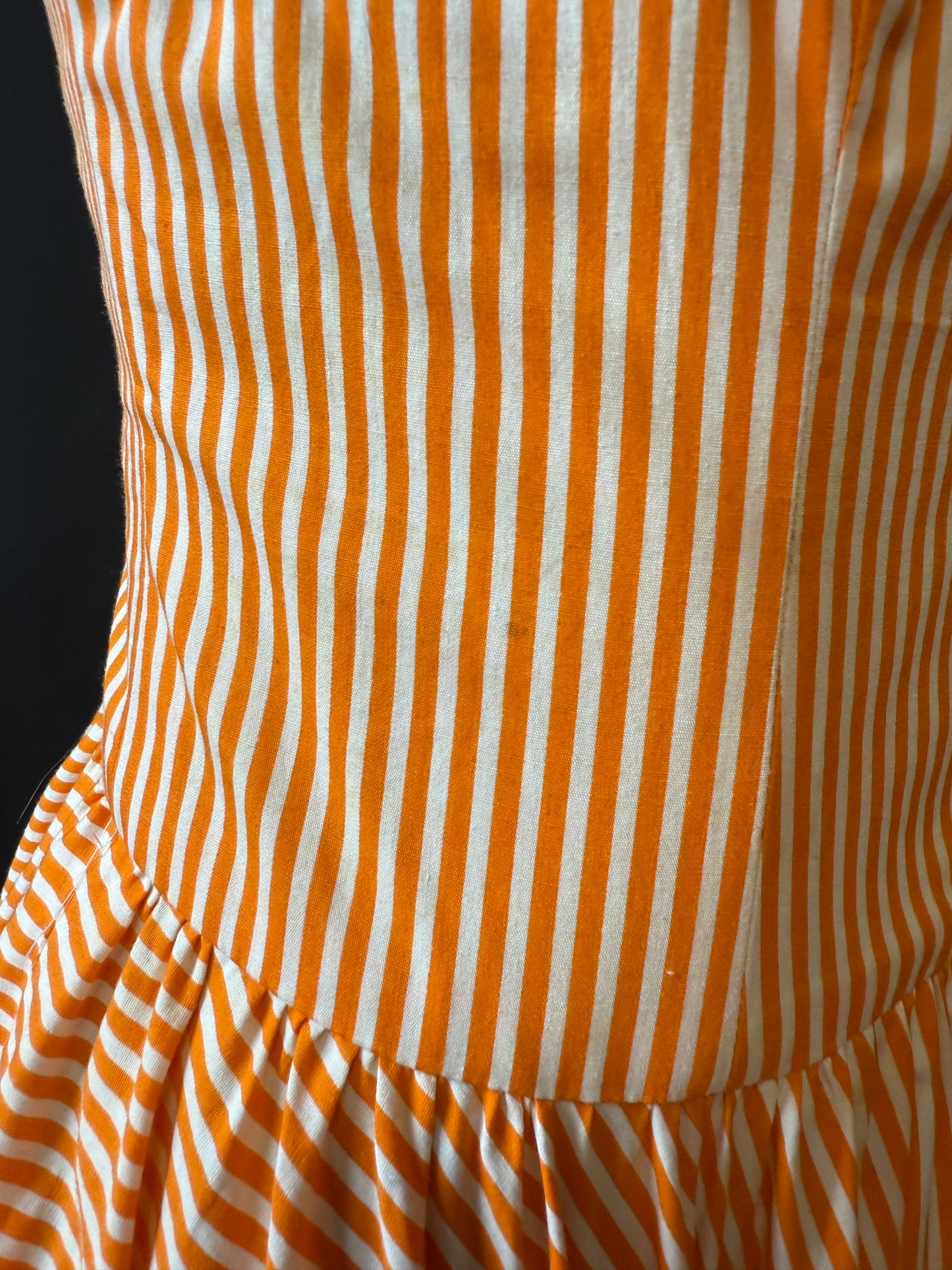 Strapless Striped Sundress | Albert Nipon