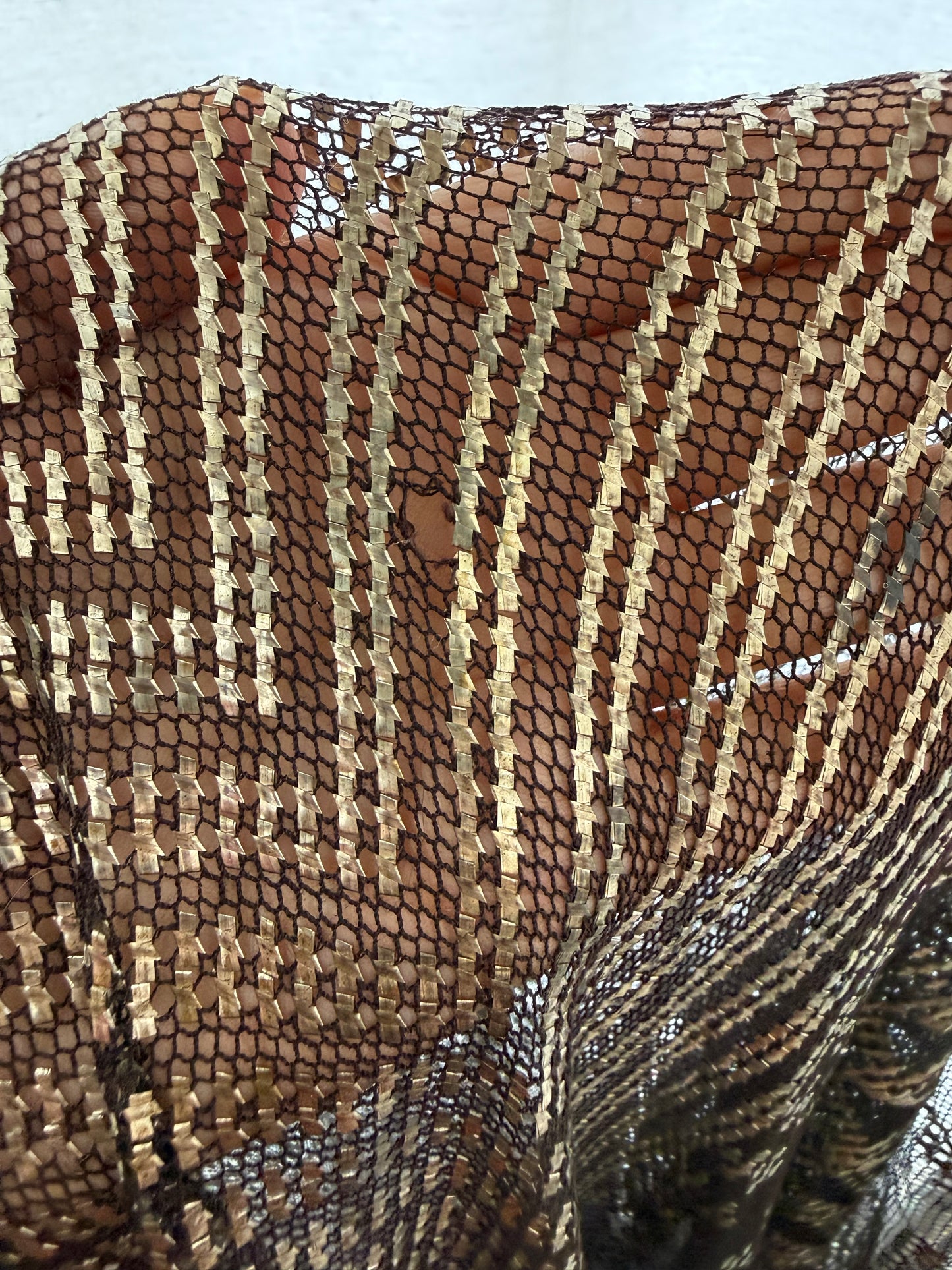 1920s Assuit Tulle bi Telli Shawl