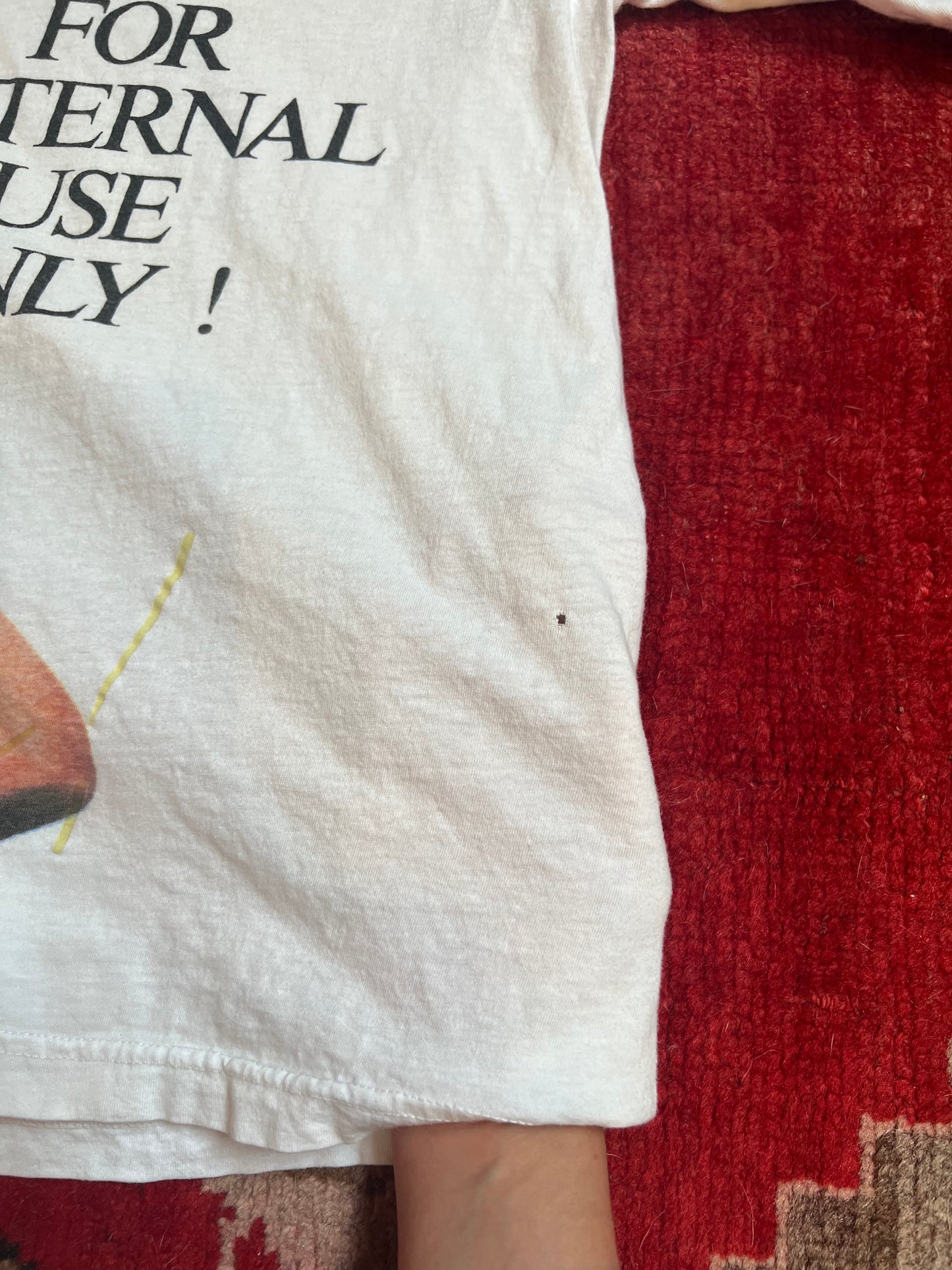 1990s For External Use Only T-Shirt | Moschino