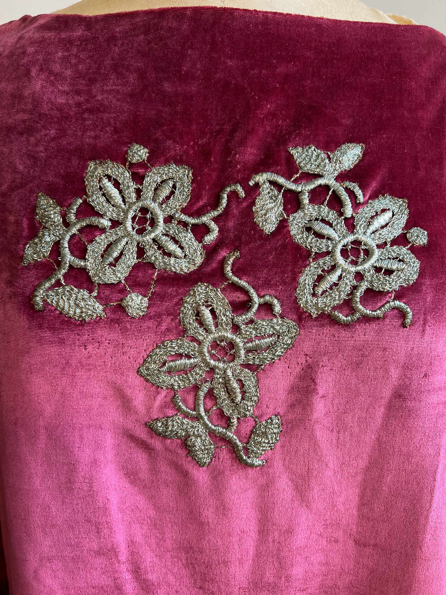 1920s Panne Velvet Dress