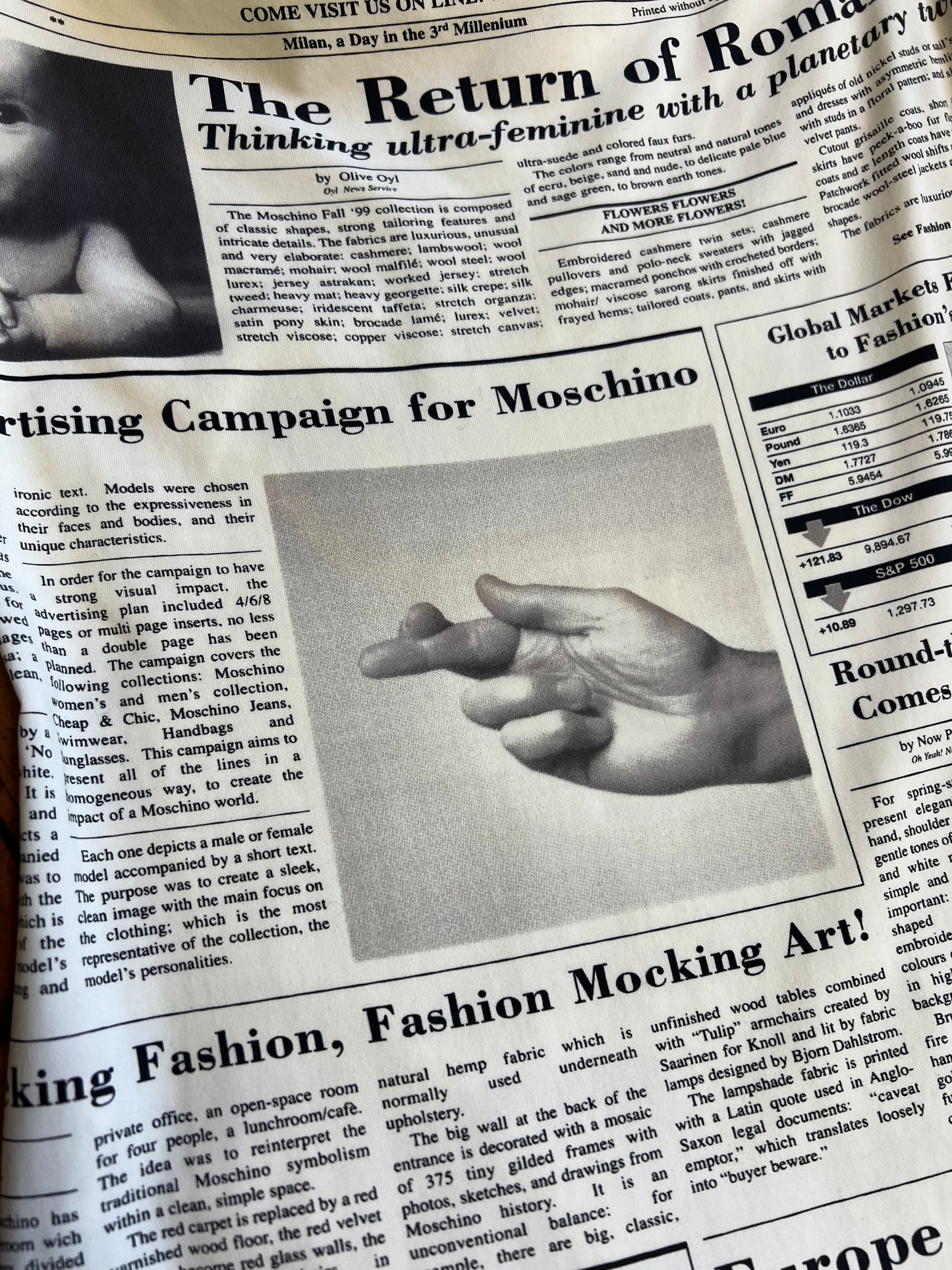 Newspaper Print Dress | Moschino